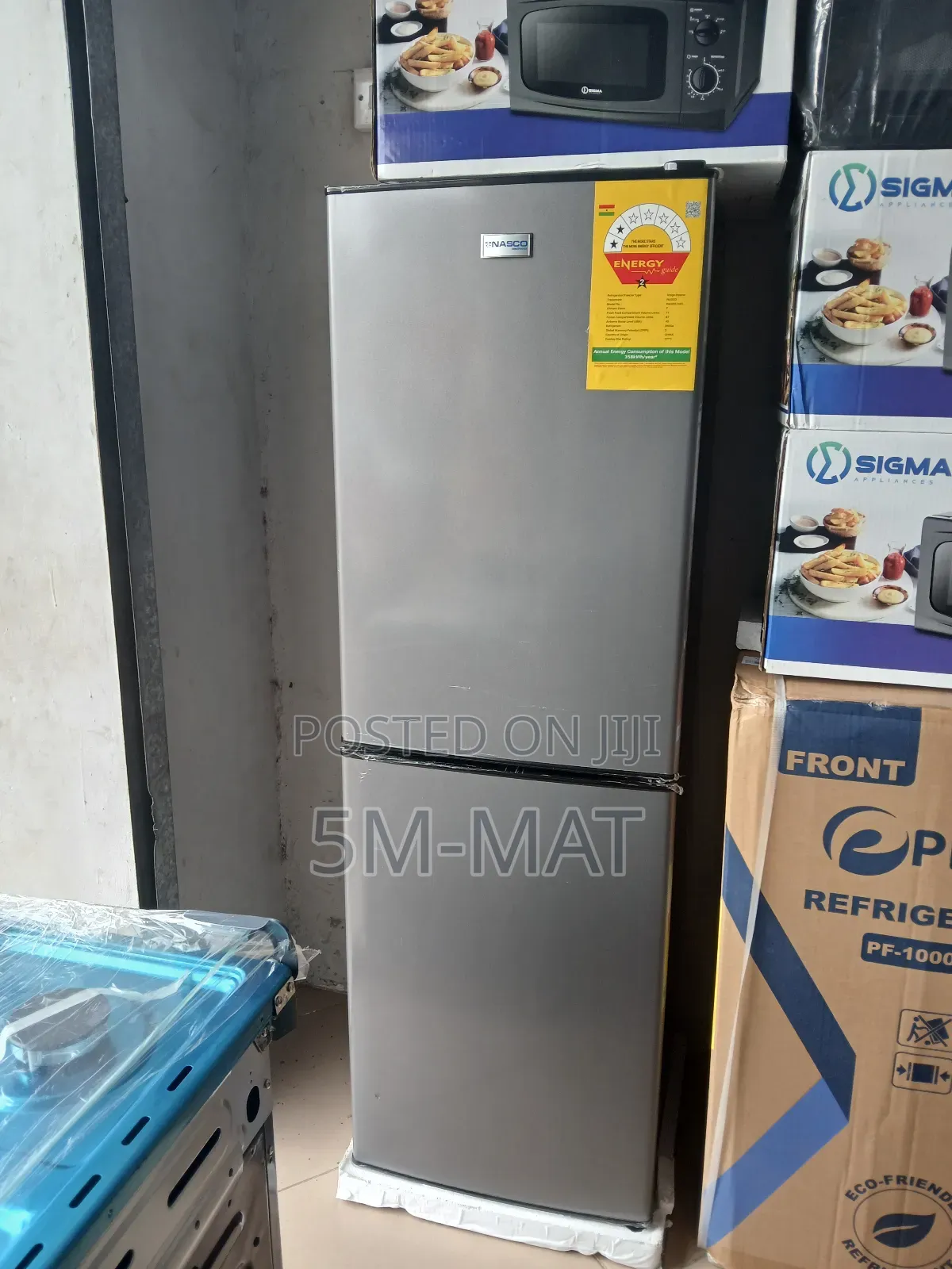 Dark Gray 158ltr Bottom Freezer Refrigerator-Nasd2-20fl
