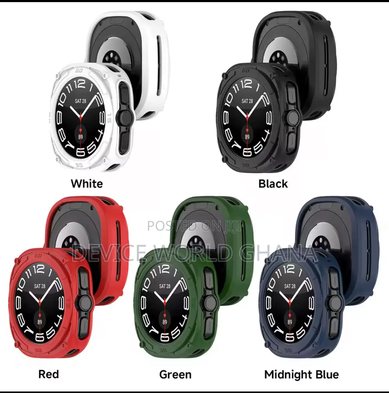 Silicone Bumper Case for Samsung Watch 8 Ultra and 7 Ultra 47mm