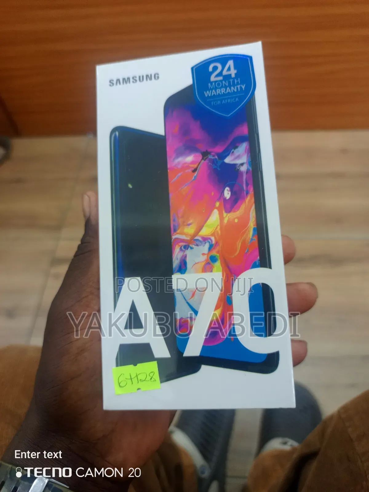 New Samsung Galaxy A70 128 GB Black