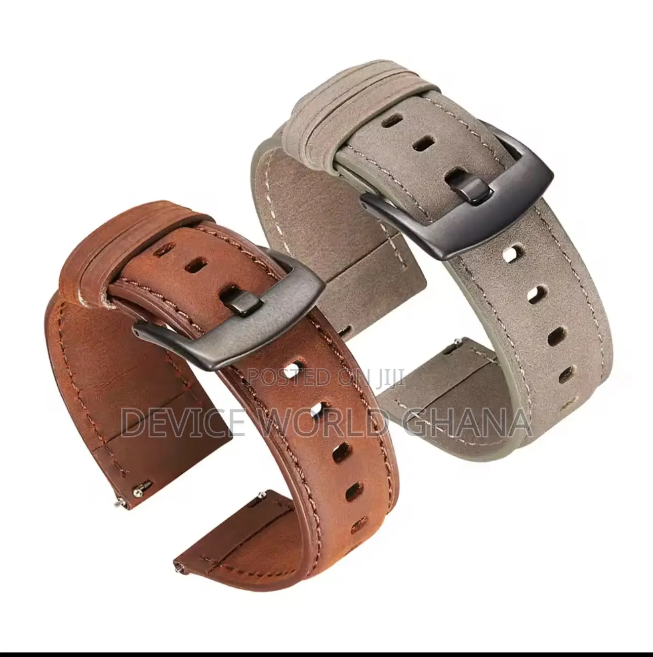 Uthi Leather Strap for Samsung Watches Fossil Oriamo Huawei