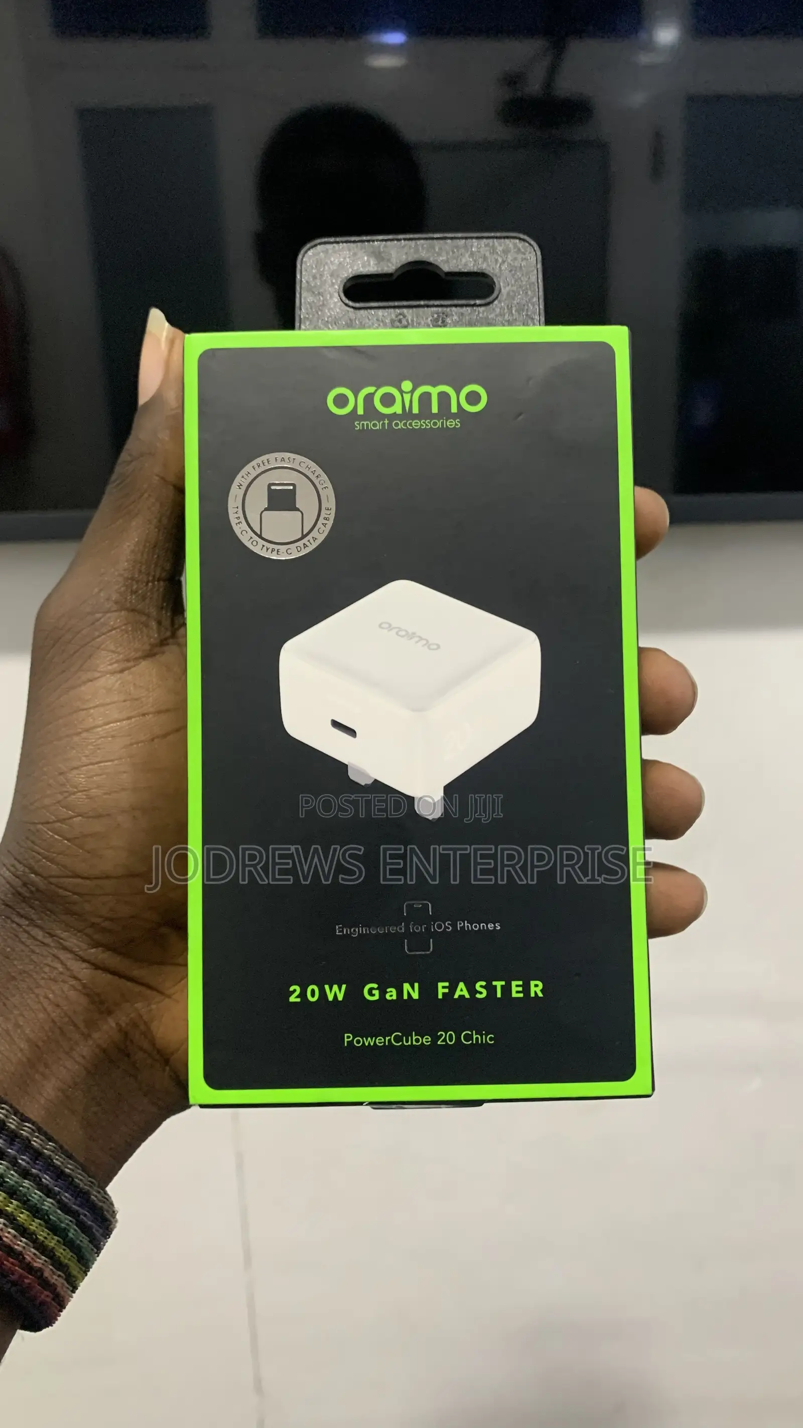 Oraimo Powercube 20 Chic 20w Gan Wall Charger Kit Type C-C