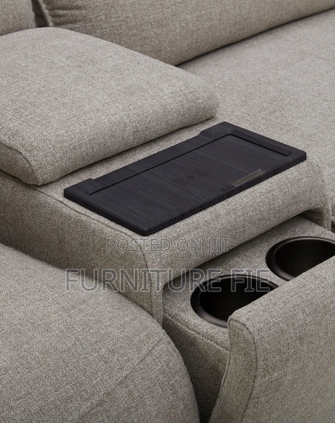Olper 6-Pc. Fabric Sofa With Power Recliners,Console-Usa.