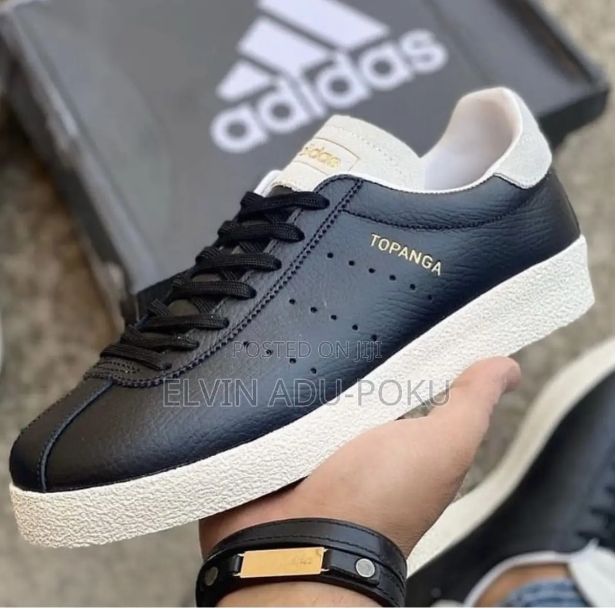 Topanga Core Black/ Off White Sole Sneakers.