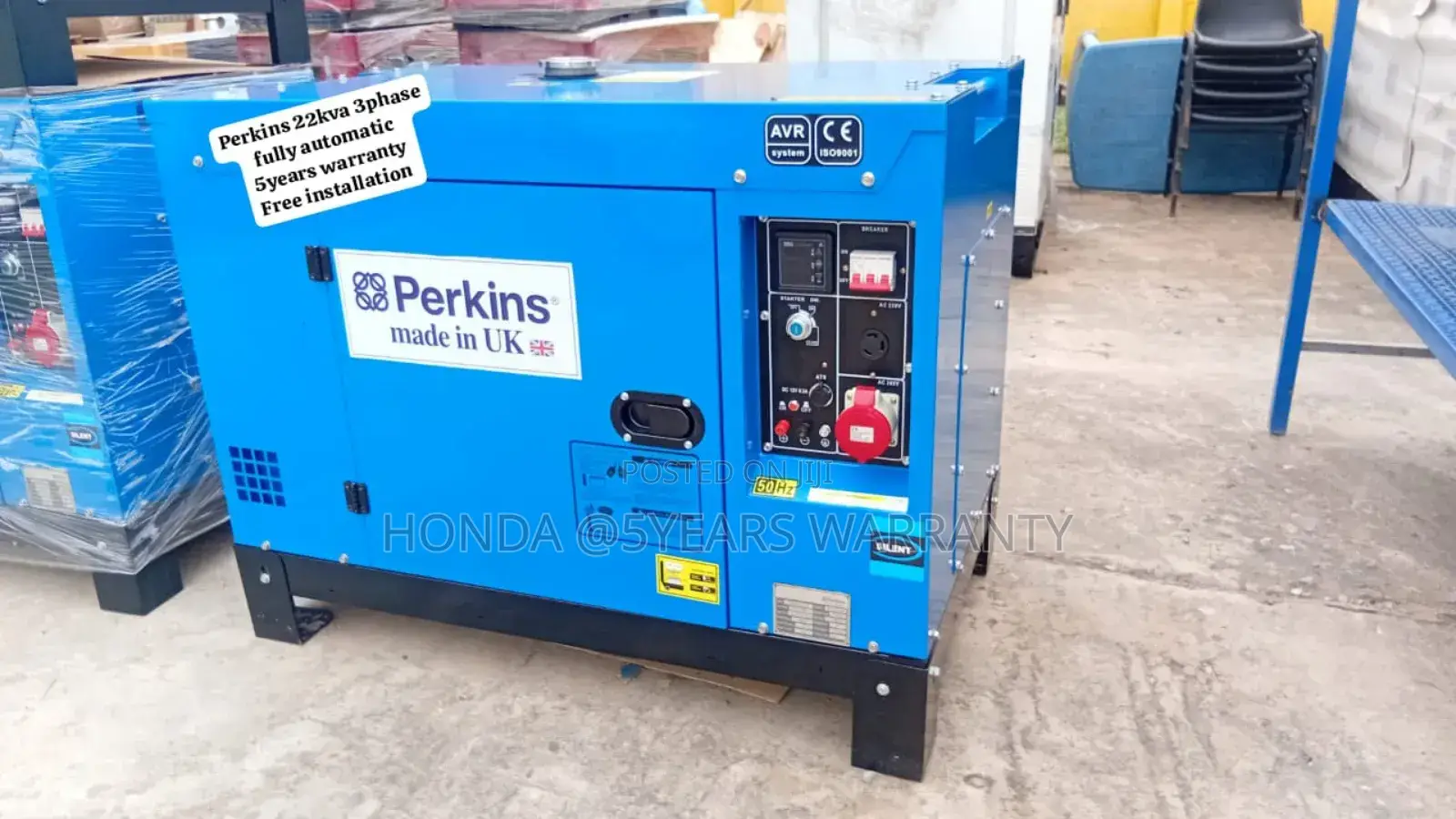 Power for Homes 22kva Perkins 3phase Generator Fully Ats
