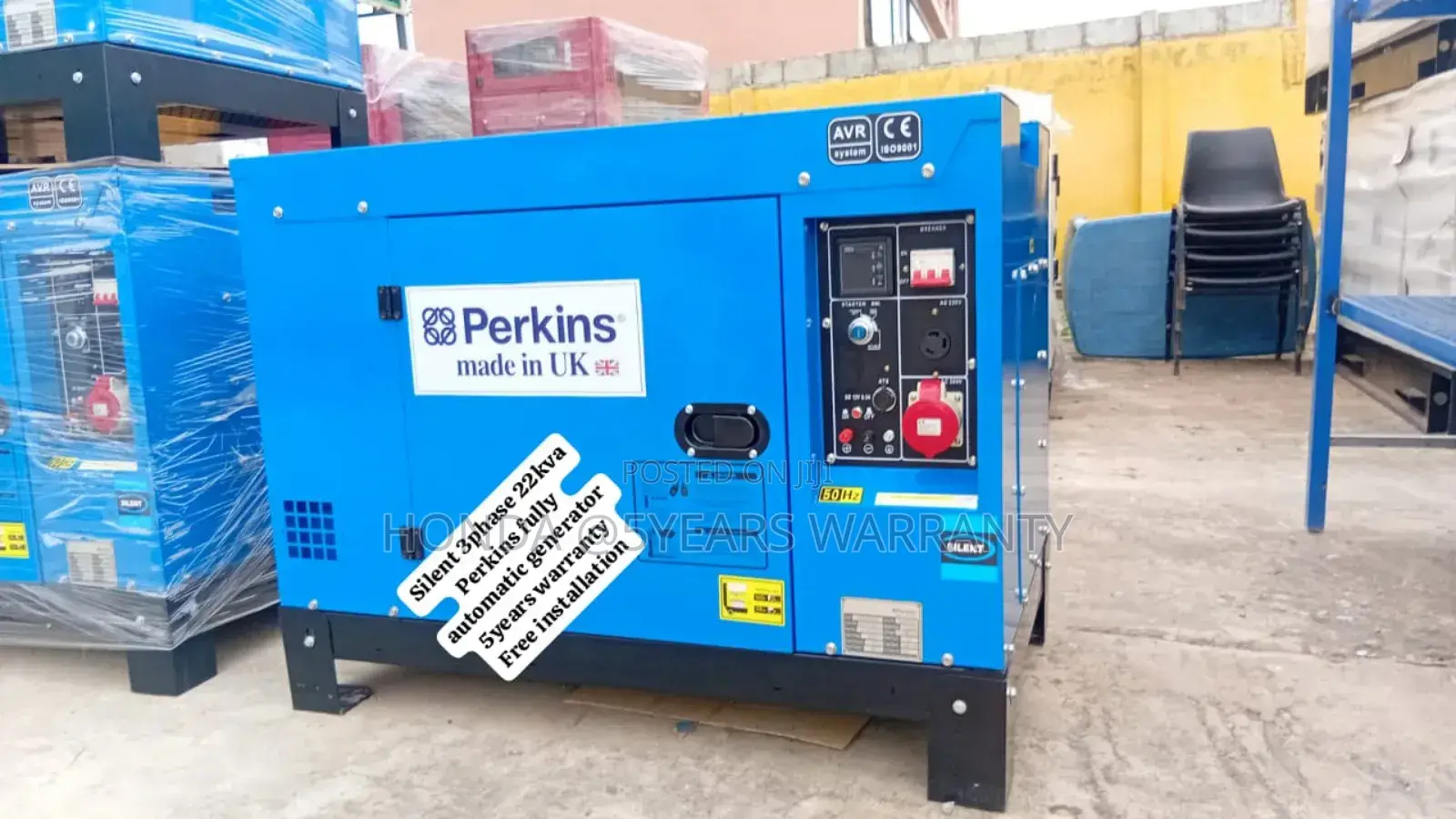Energy for Homes Perkins 22kva Generator 3phase Fully Ats