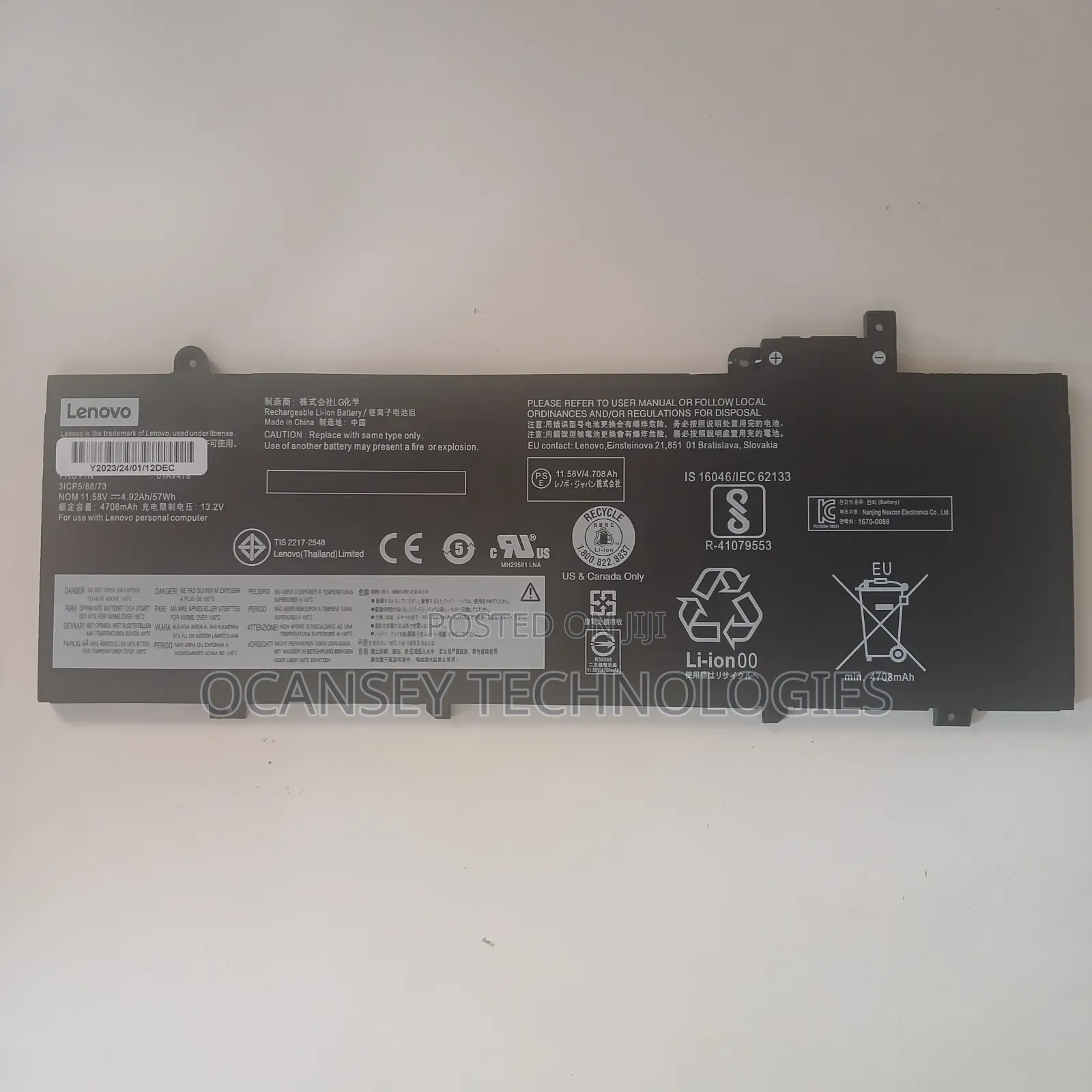 Original Lenovo 01av478 Laptop Battery