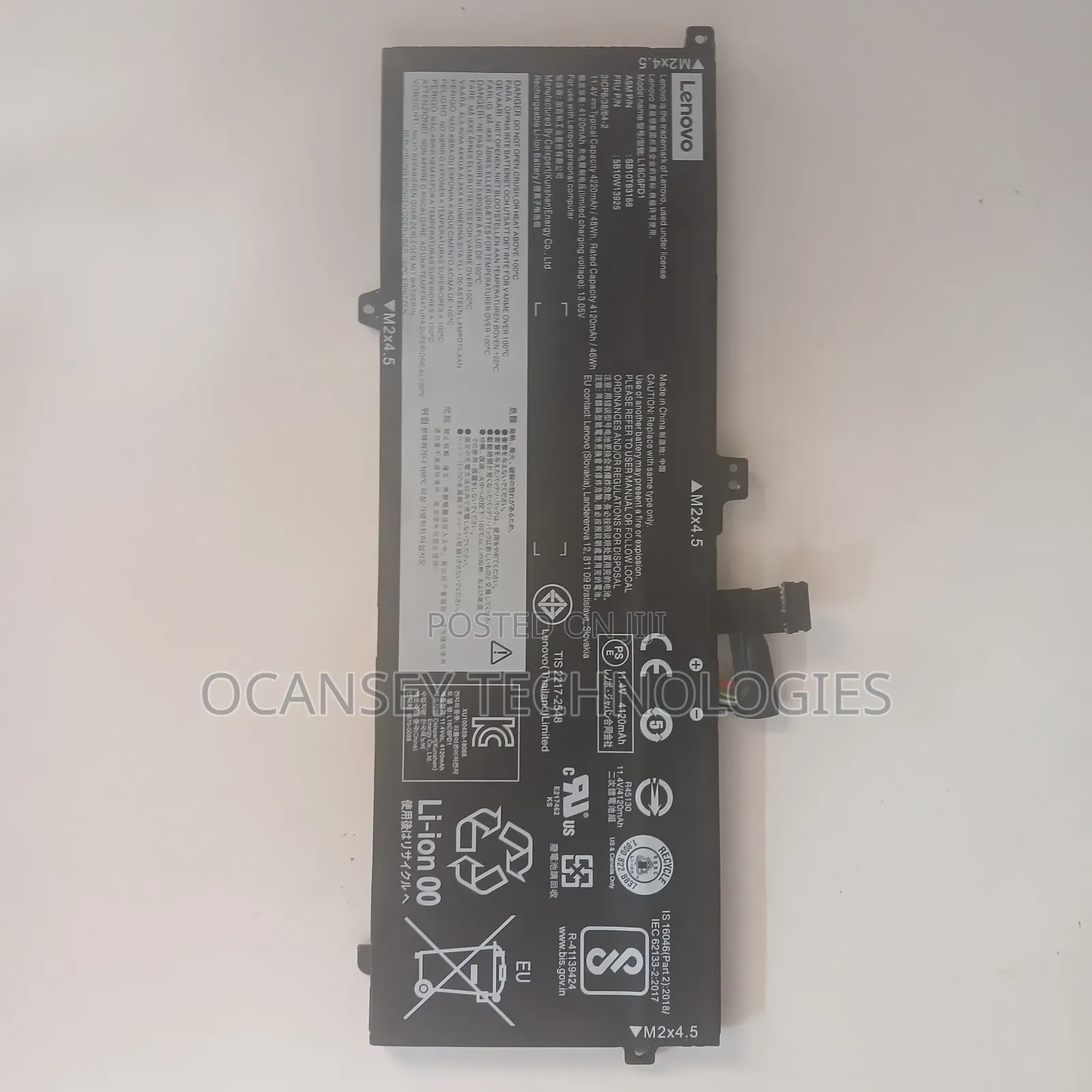 Original Lenovo L18c6pd1 Laptop Battery