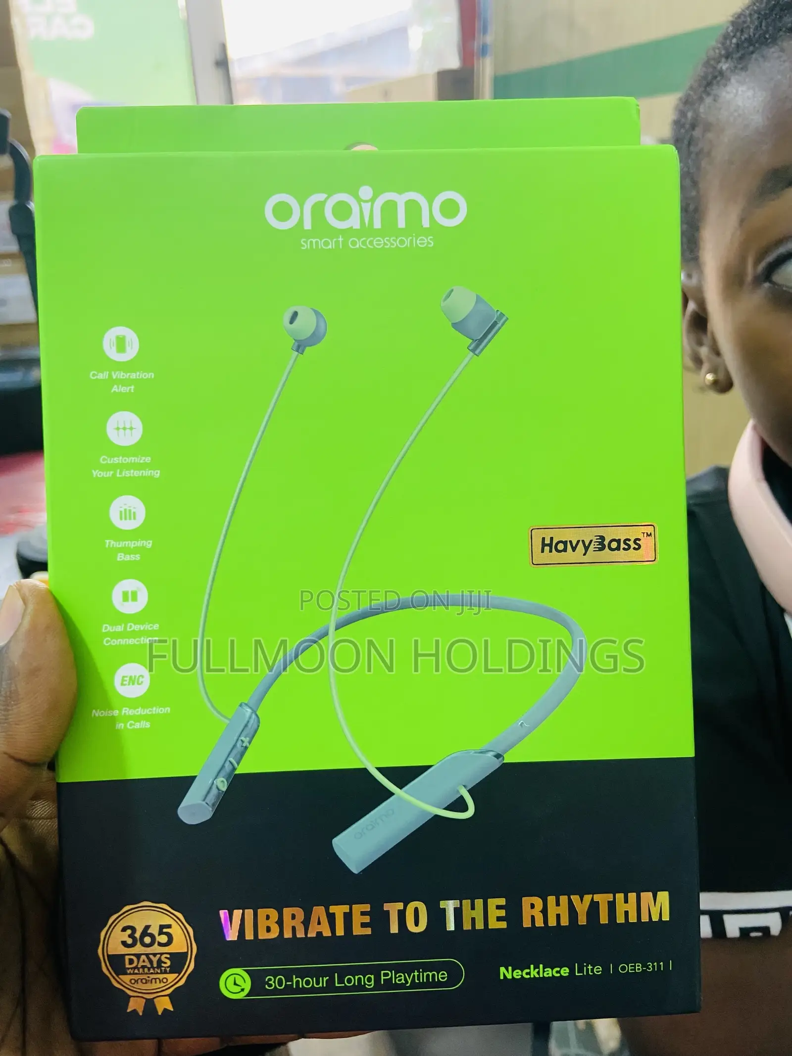 Oraimo Necklace Lite Call Vibration Wireless Headphones