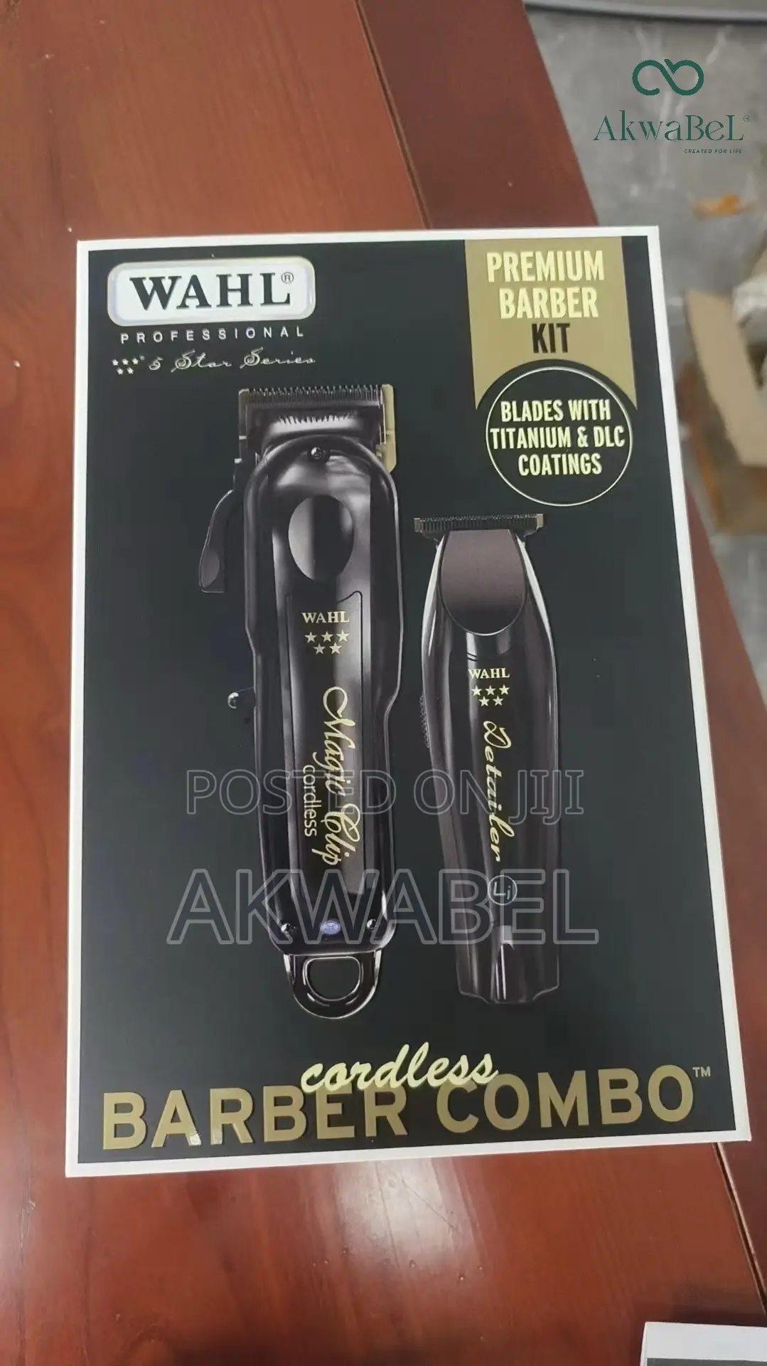 Wahl Cordless Barber Combo Black Magic Clamp Detail Trimmer