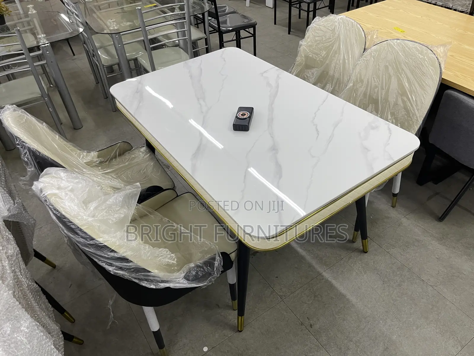 4 Seater Quality Marble Top Dining Table