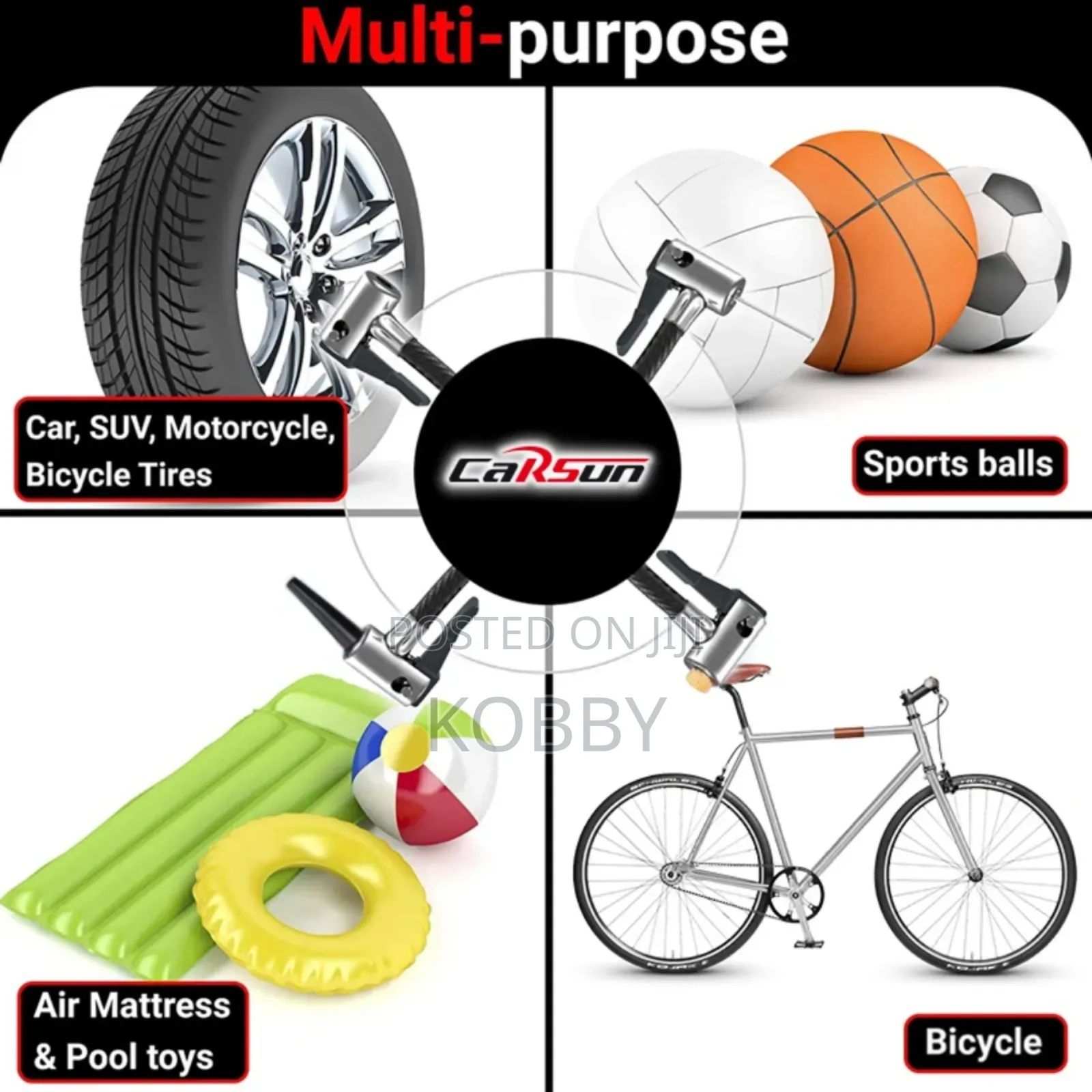 Carsun Air Pump 22 Cylinder Electric Tire Inflator