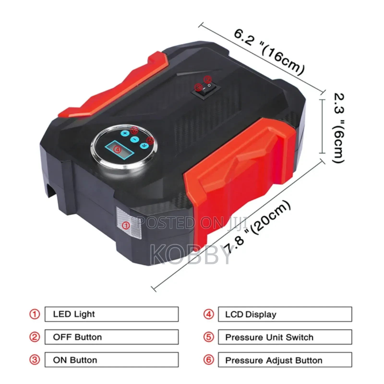 Carsun Air Pump 22 Cylinder Electric Tire Inflator