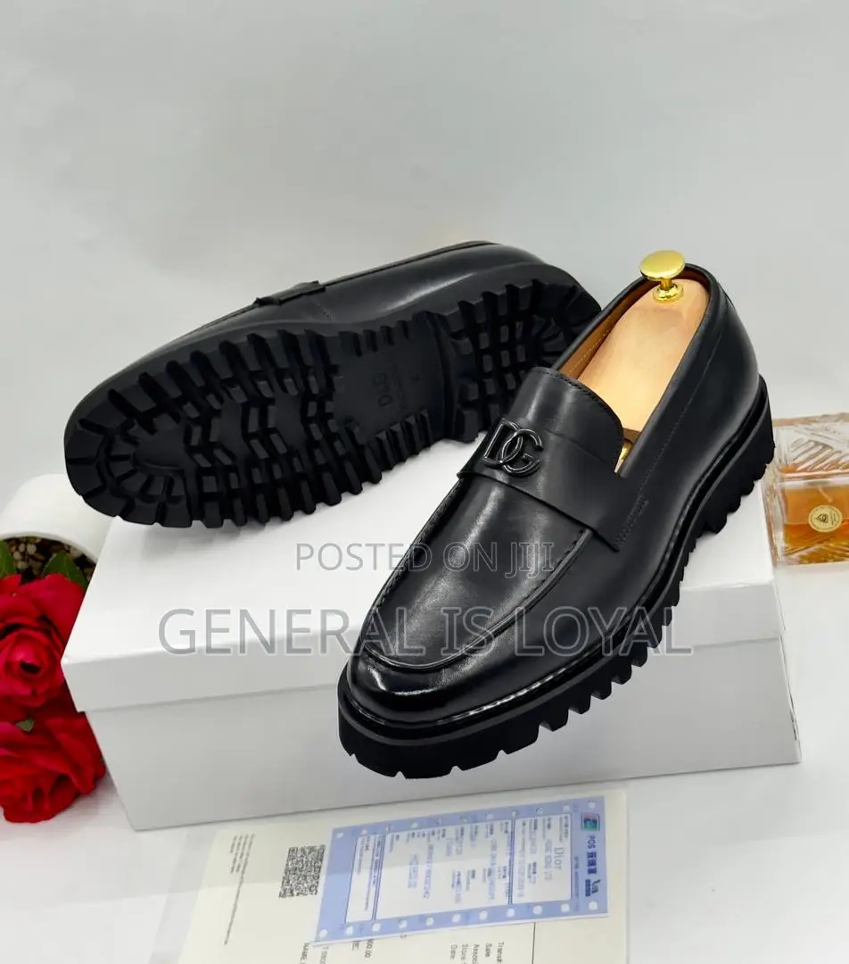 Dolce Gabbana Black Loafer Shoe