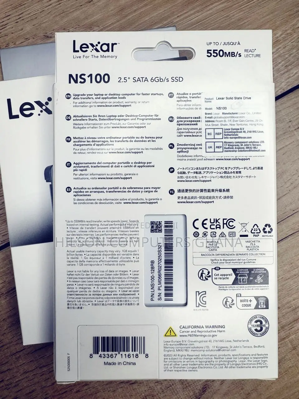 Lexar Lns100 SSD 2.5 Internal 128gb Sata SSD