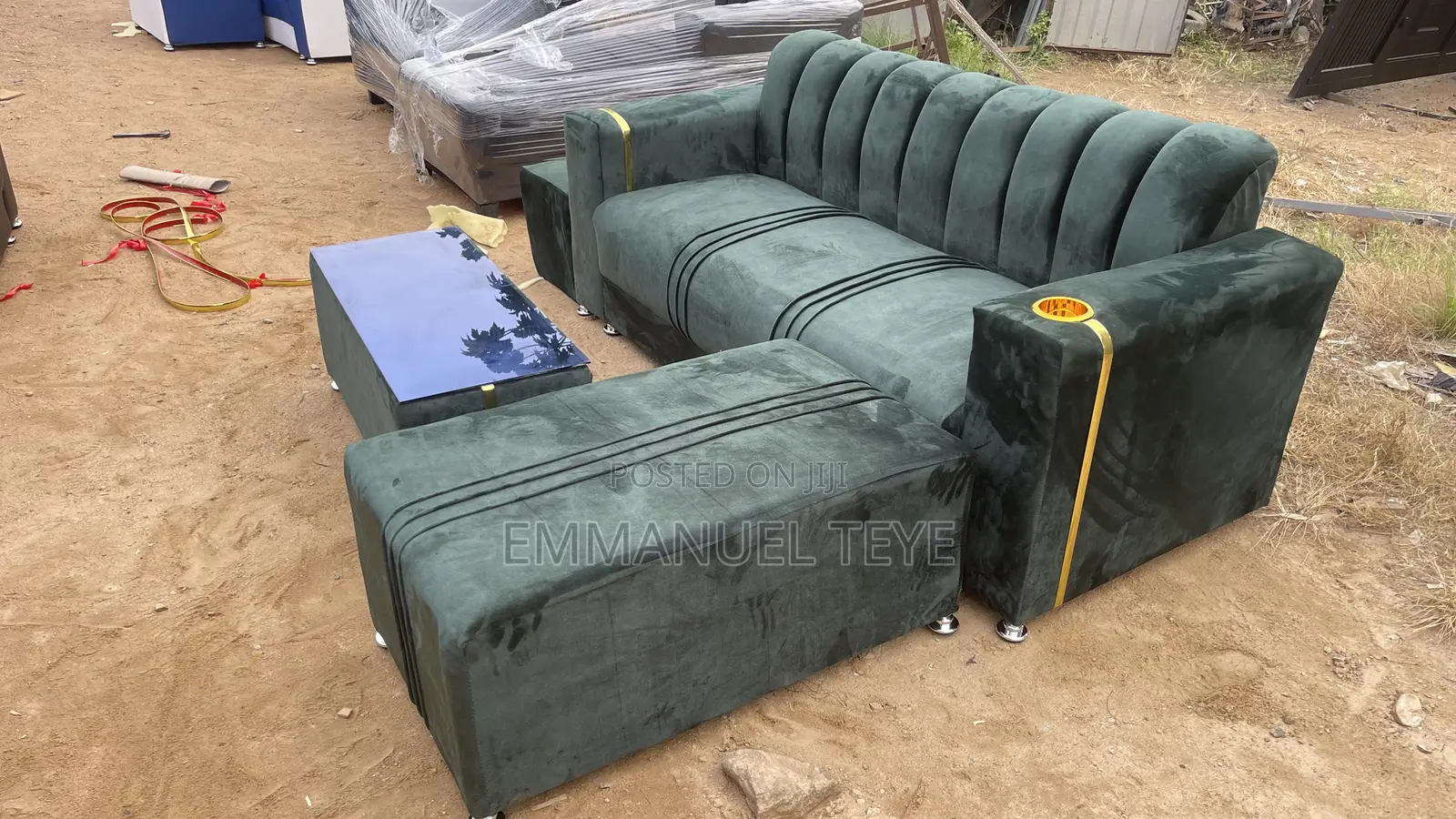 3 in One Set Fabric Sofa Set Made Last
