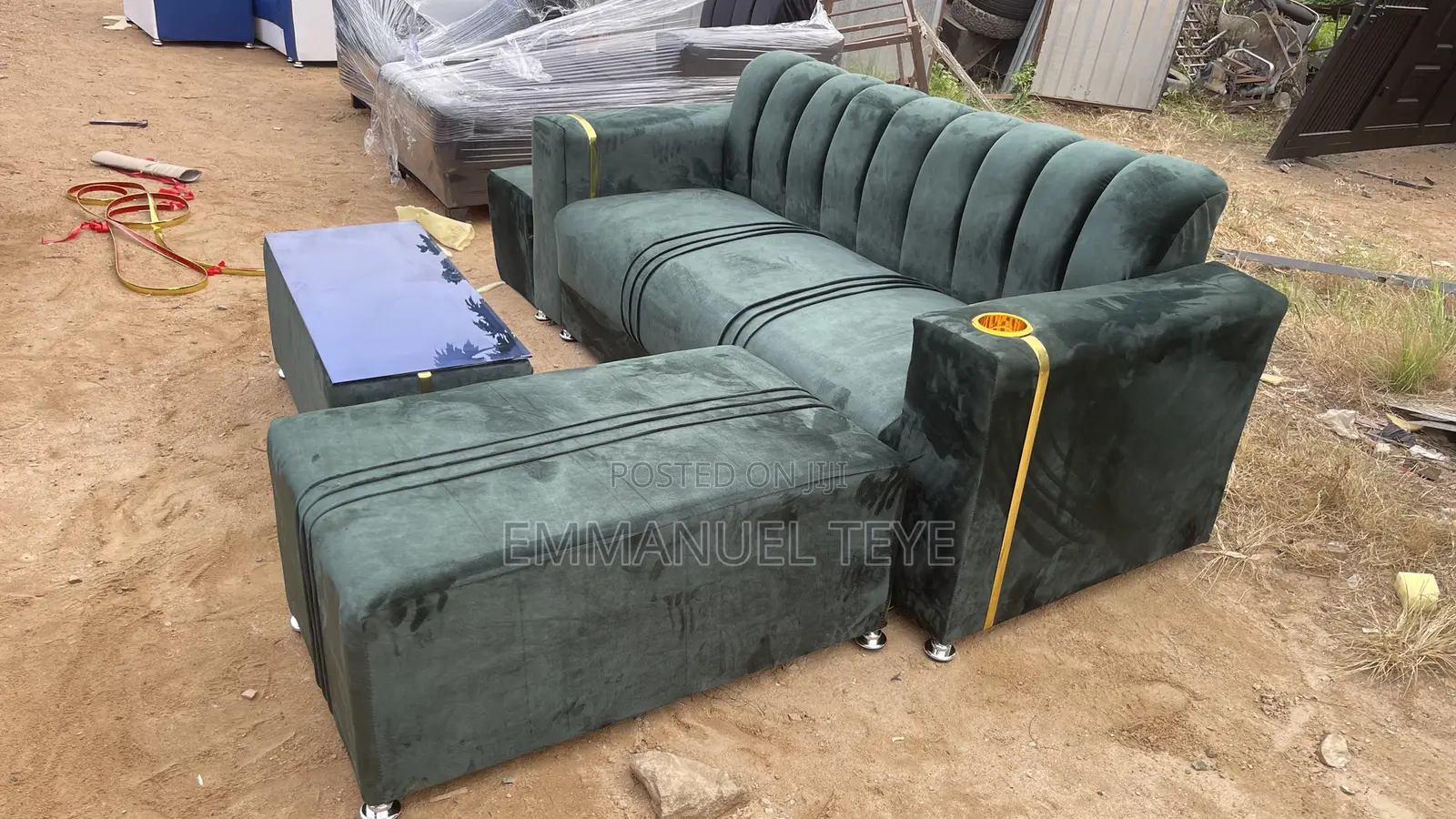 3 in One Set Fabric Sofa Set Made Last