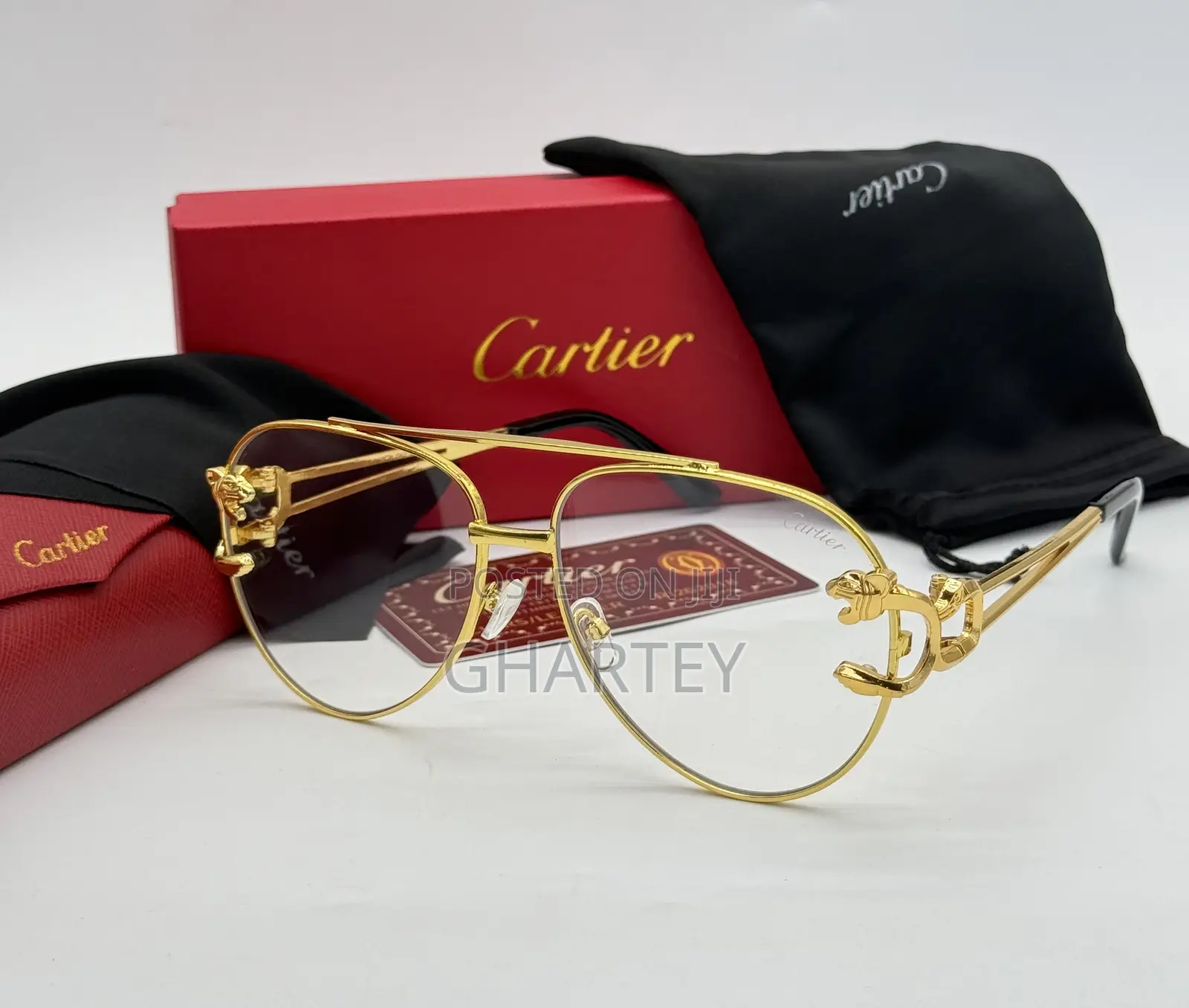 Premium Fresh Luxury Cartier Glasses for Men - 2 Colors
