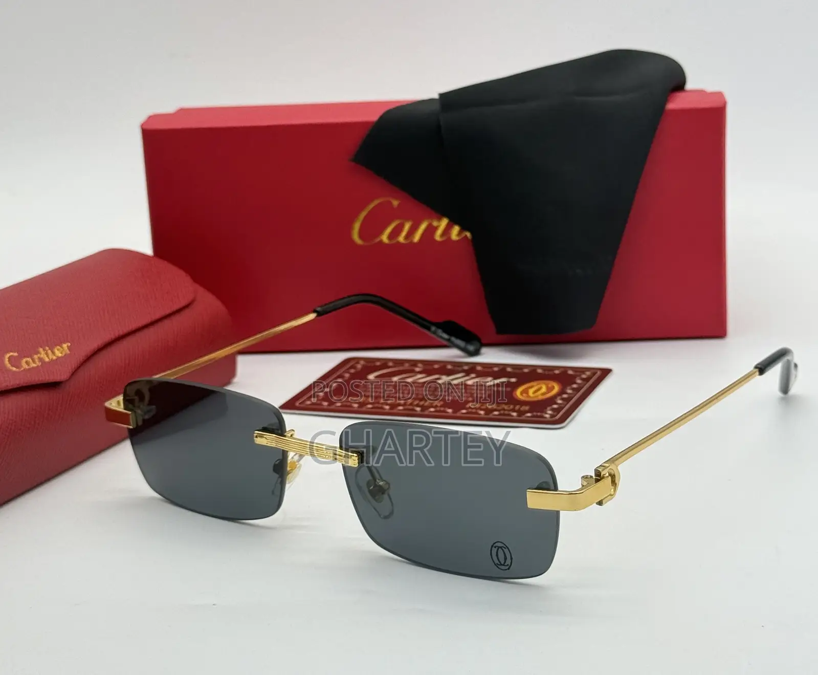 Cartier Luxury Rectangular Shaped Glasses - 3 Colors