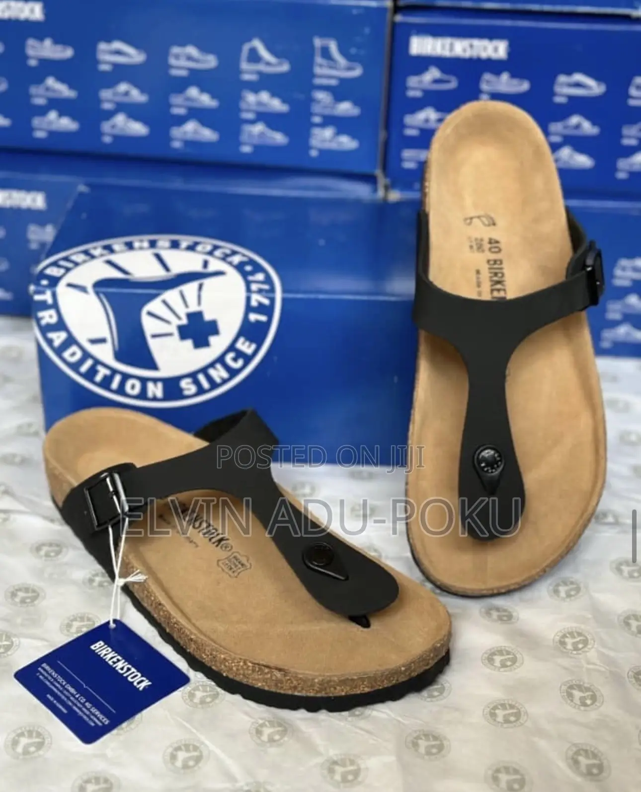 Birkenstock Gizeh Birko-flor - Black
