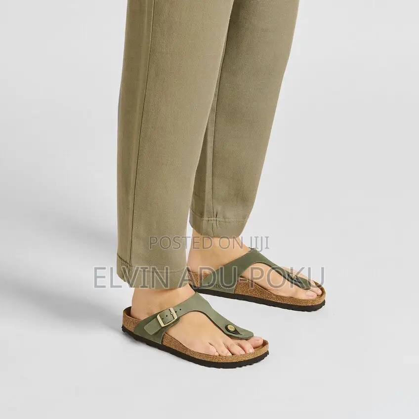 Birkenstock Nubuck Leather Thyme “ Olive Green”