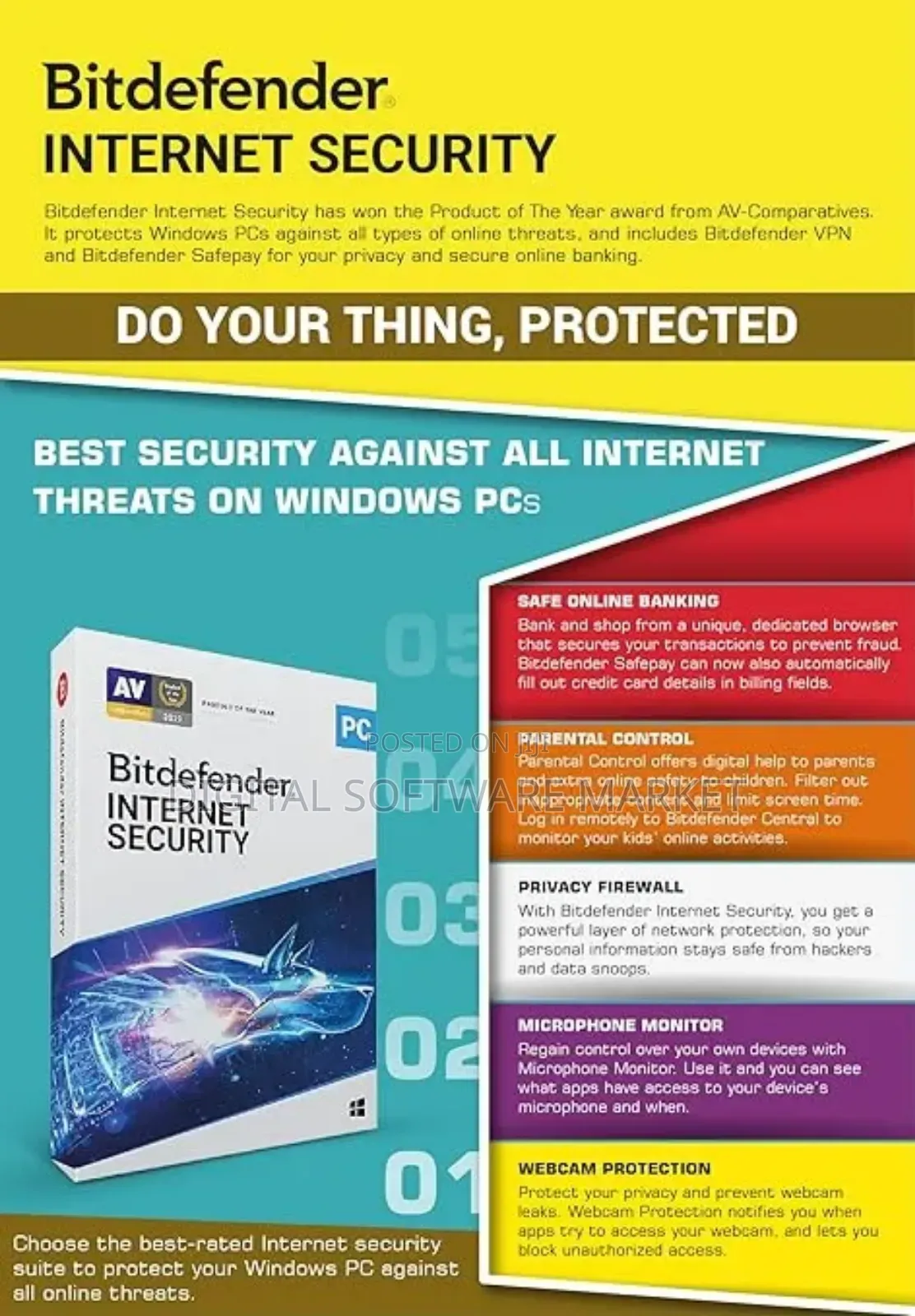 Bitdefender Internet Security 5 Device 2 Year