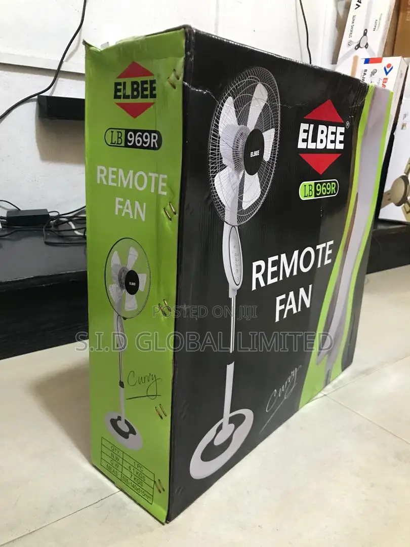 Elbee Smooth Quiet Motor 16" Remote Stand Fan