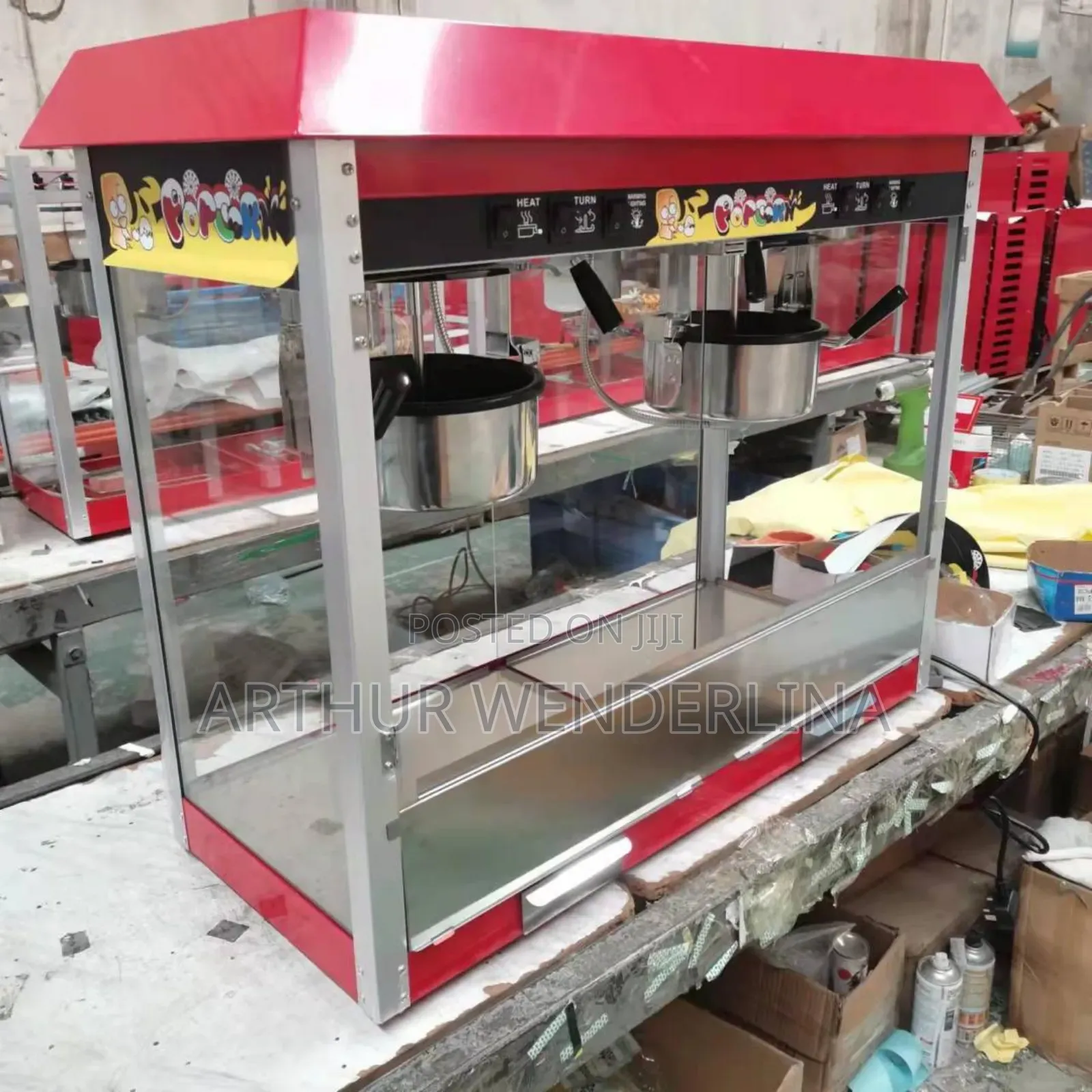 Jc. Power Foriegn Double Electric Popcorn Machine