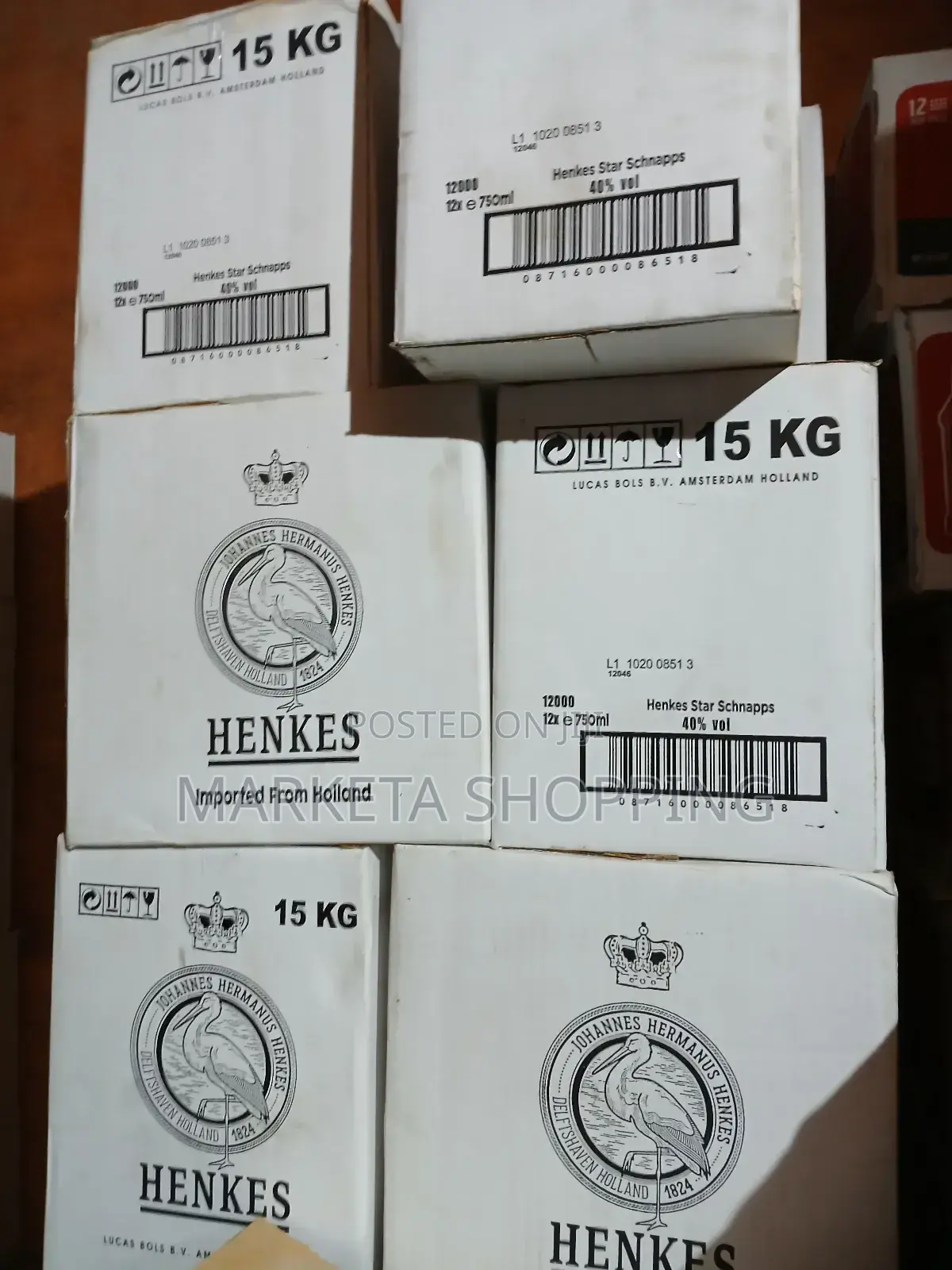 Jh Henkes Schnapps 750mlx12