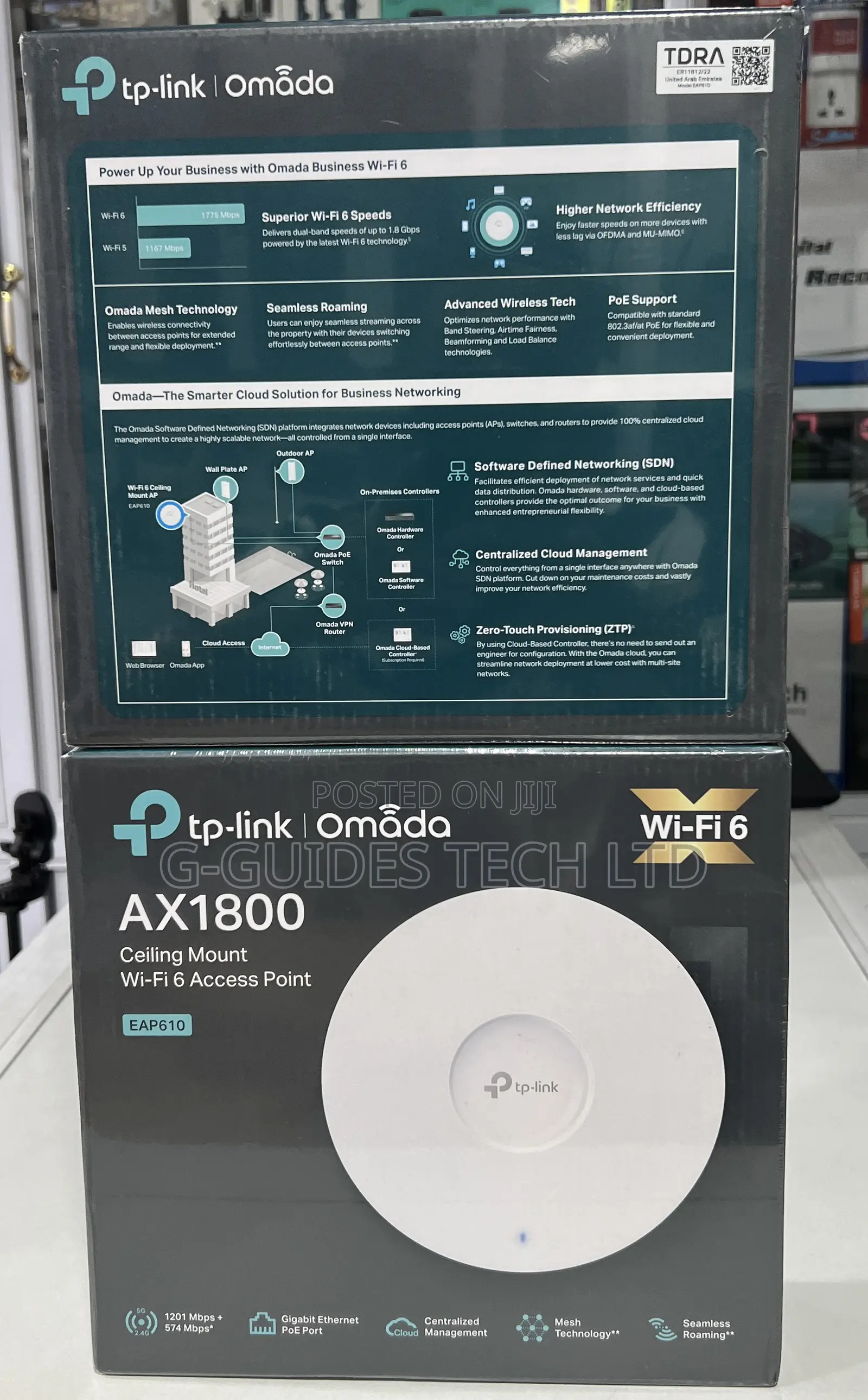 Tp-Link Eap610 Ax1800 Ceiling Mount Wi-Fi 6 Access Point