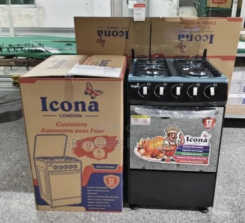 Icona London Gas Stove Burner With Oven