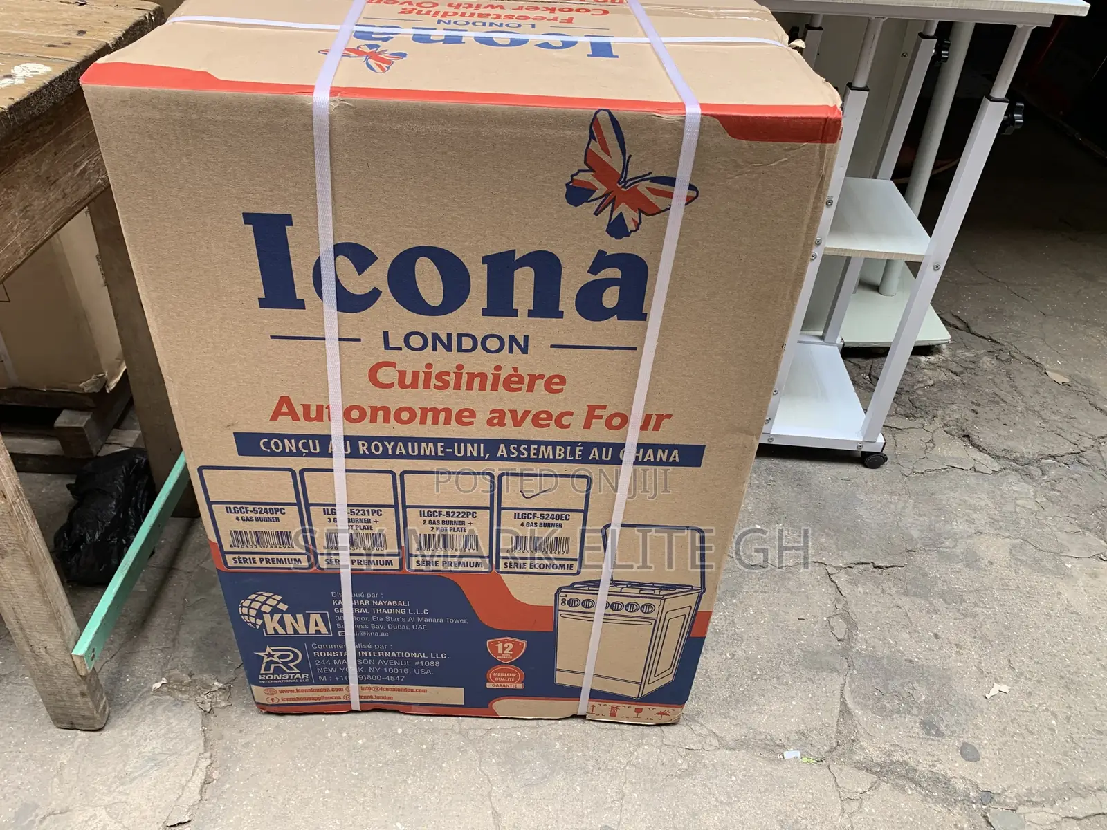 Icona London Gas Stove Burner With Oven