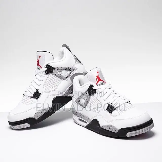 Air Jordan 4 Retro Og "White Cement" Sneakers.