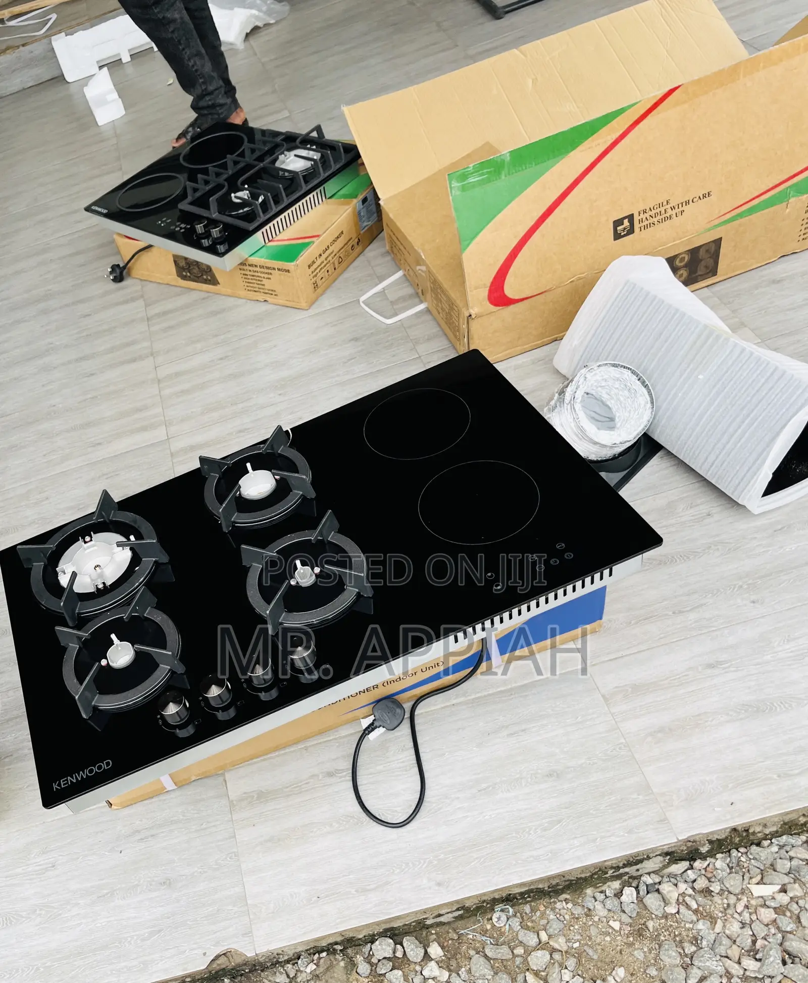Get Premium Kenwood 90cm Inbuilt 2 Electric + 4 Burner 