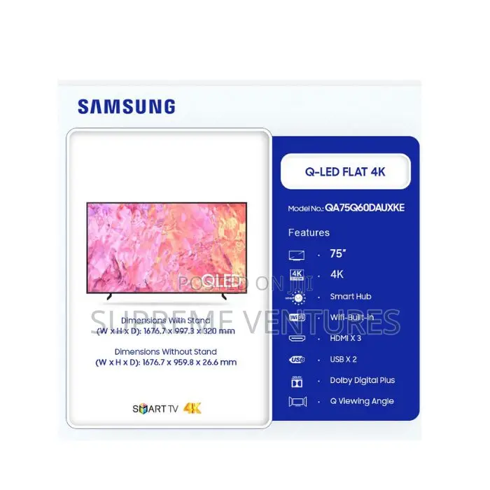 75 Inch Qled Q60d Tizen Os Smart Tv (2024) Qa75q60dauxke