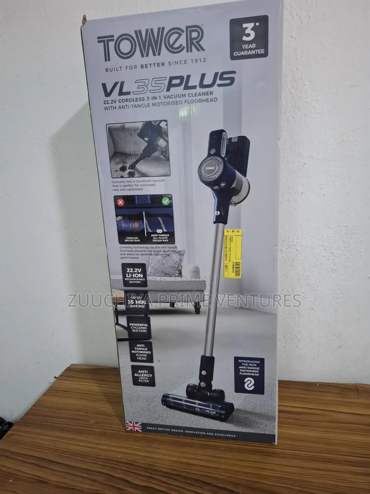 Tower Vl35 Plus Rechargeable Cordless Vacuum Cleaner/Uk