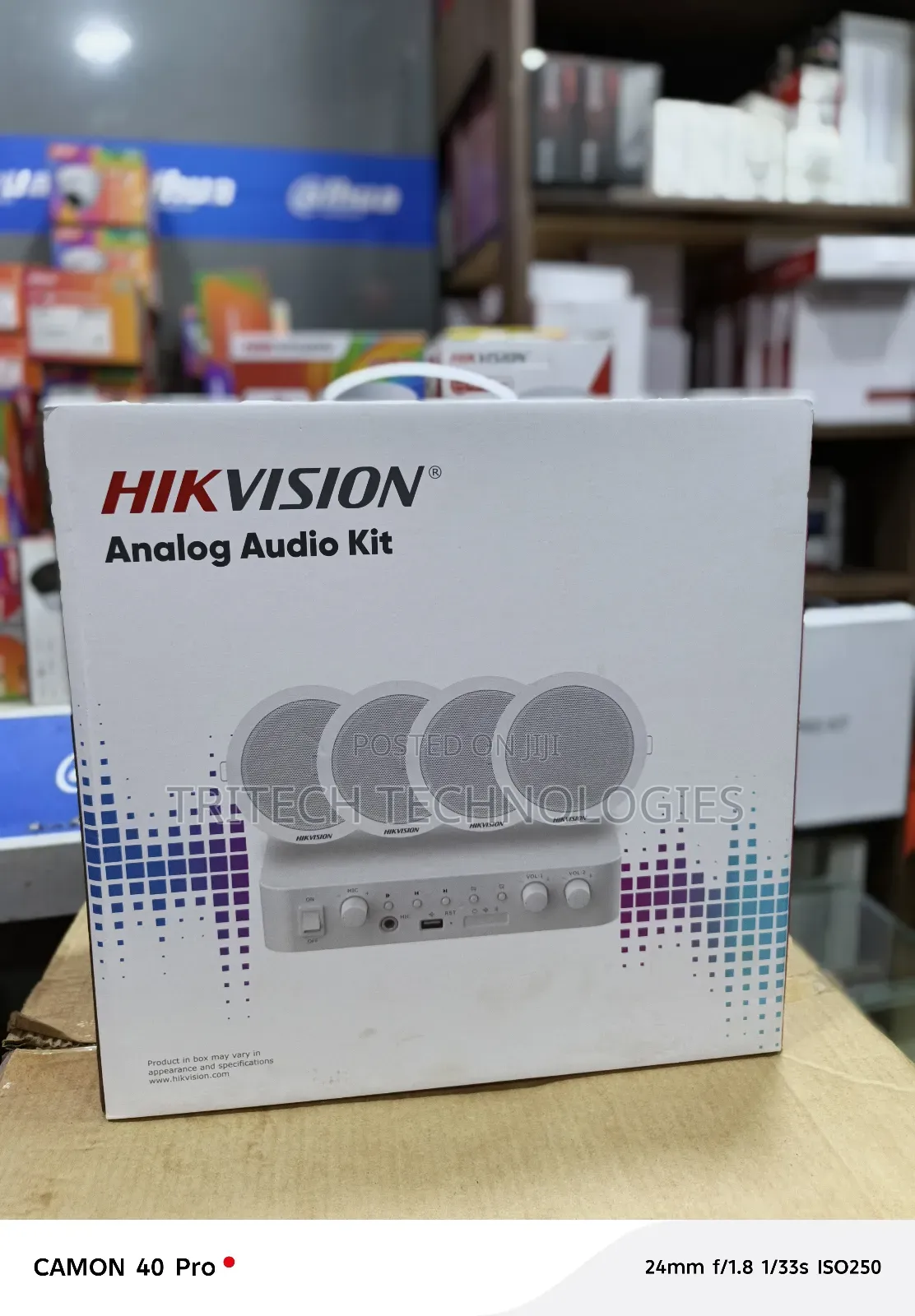 Hikvision Analog Audio Kit + 60w +Amplifier+Ceiling Speaker