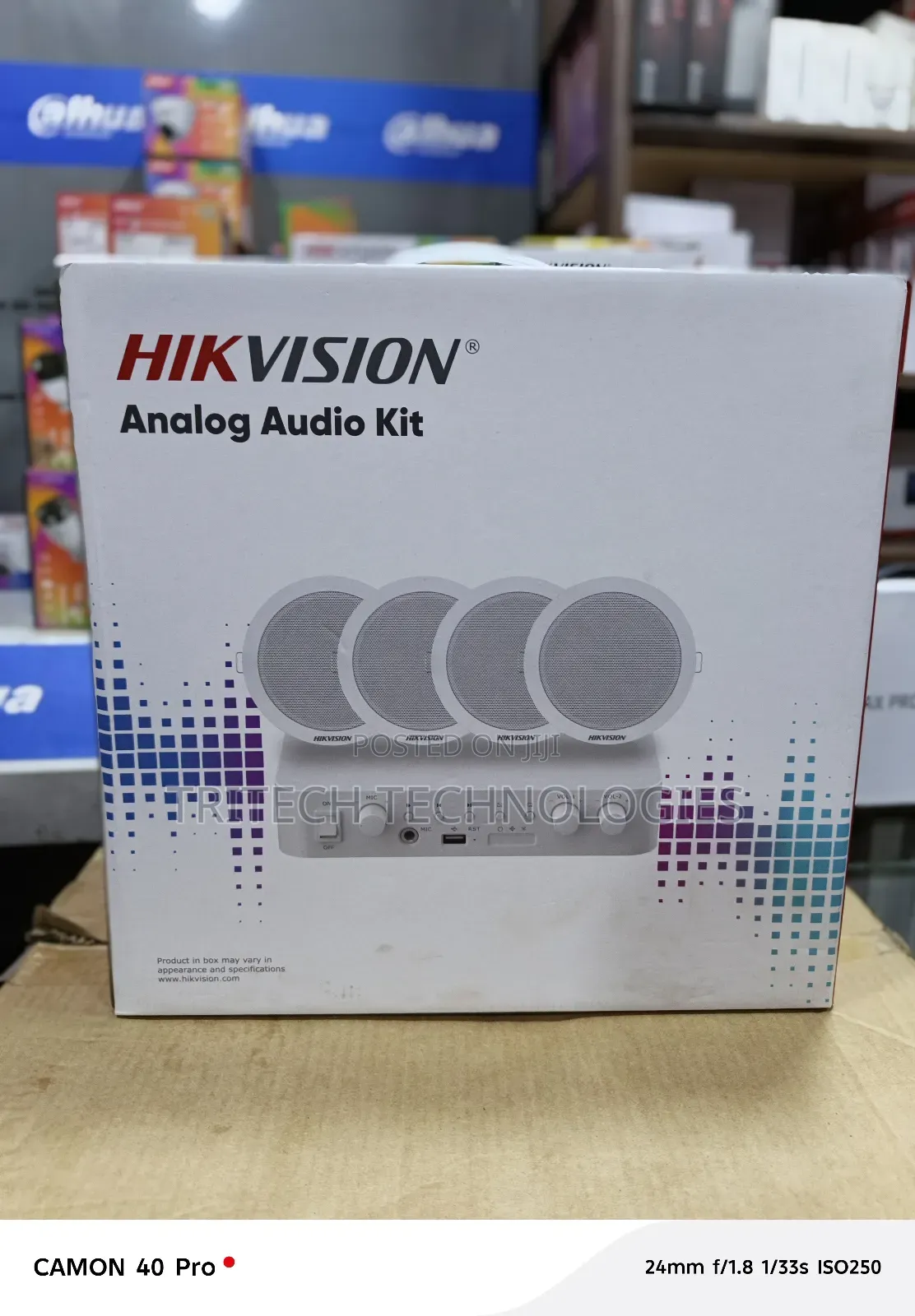 Hikvision Analog Audio Kit + 60w +Amplifier+Ceiling Speaker