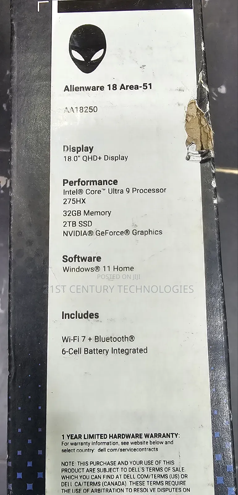 New Laptop Dell 32GB Intel Core Ultra 9 SSD 2T