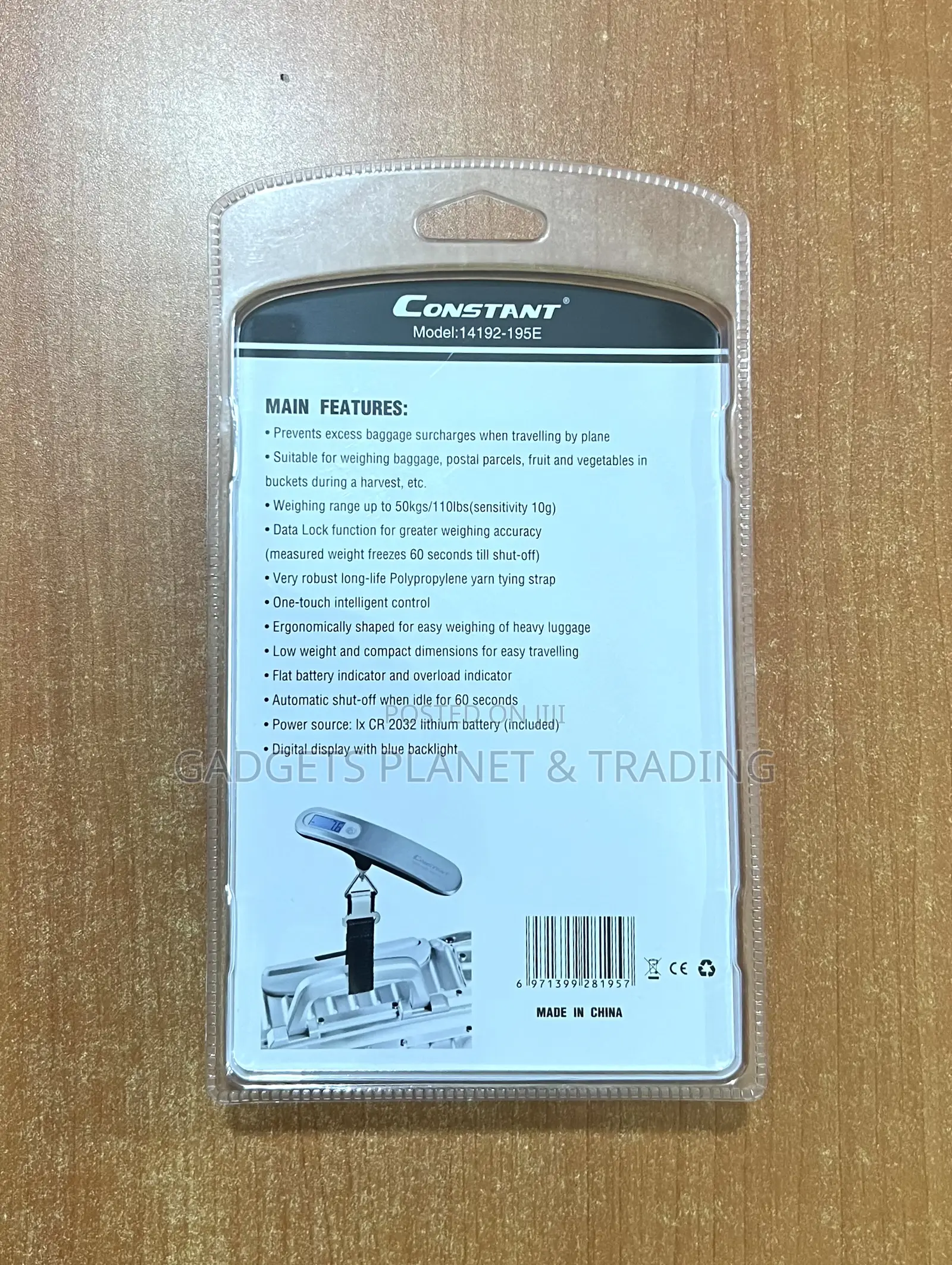 Constant Electronic Handheld Luggage Scale