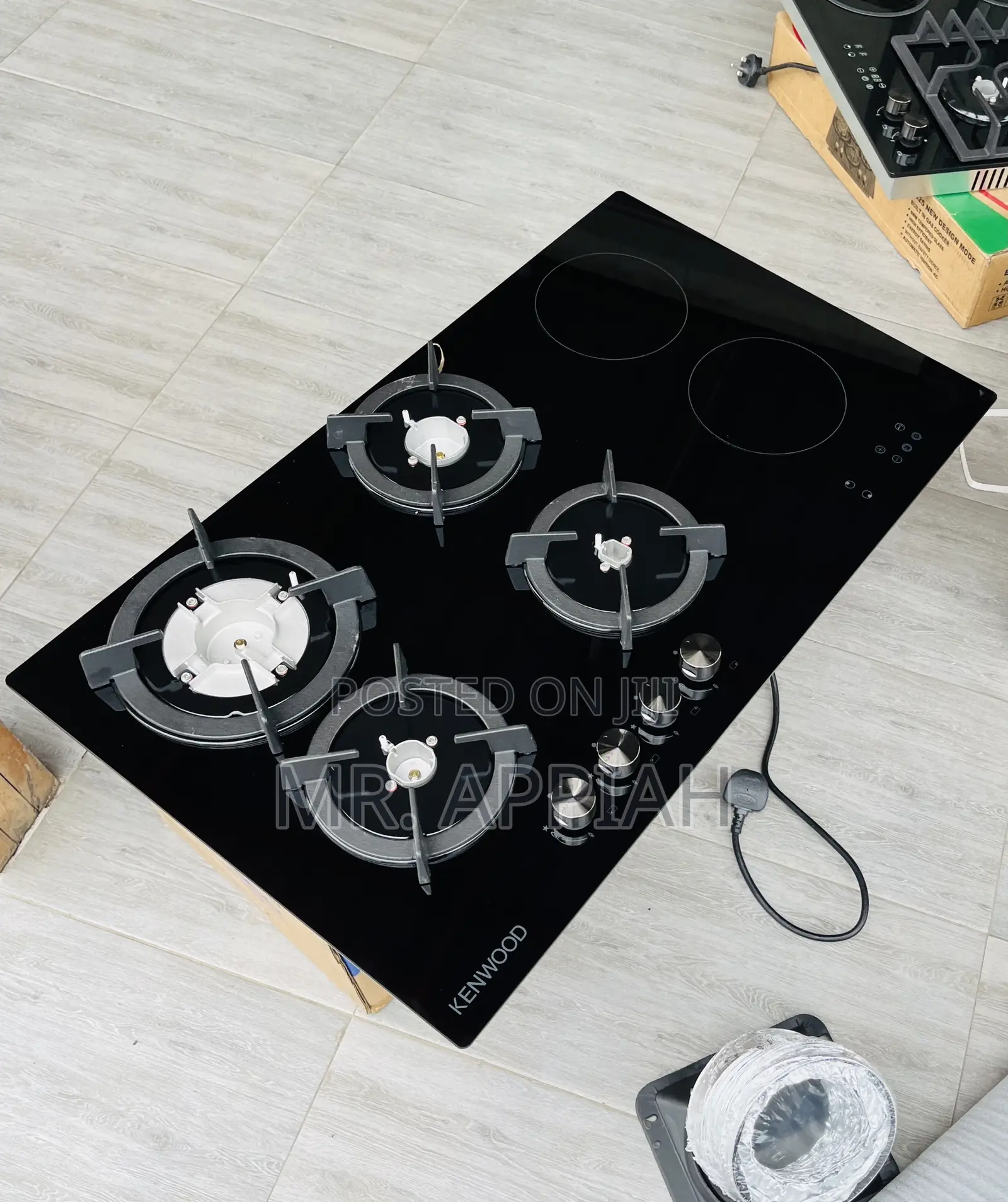Buy Authentic Finest Kenwood 90cm 5 Gas Hob(Touch Nob)Black