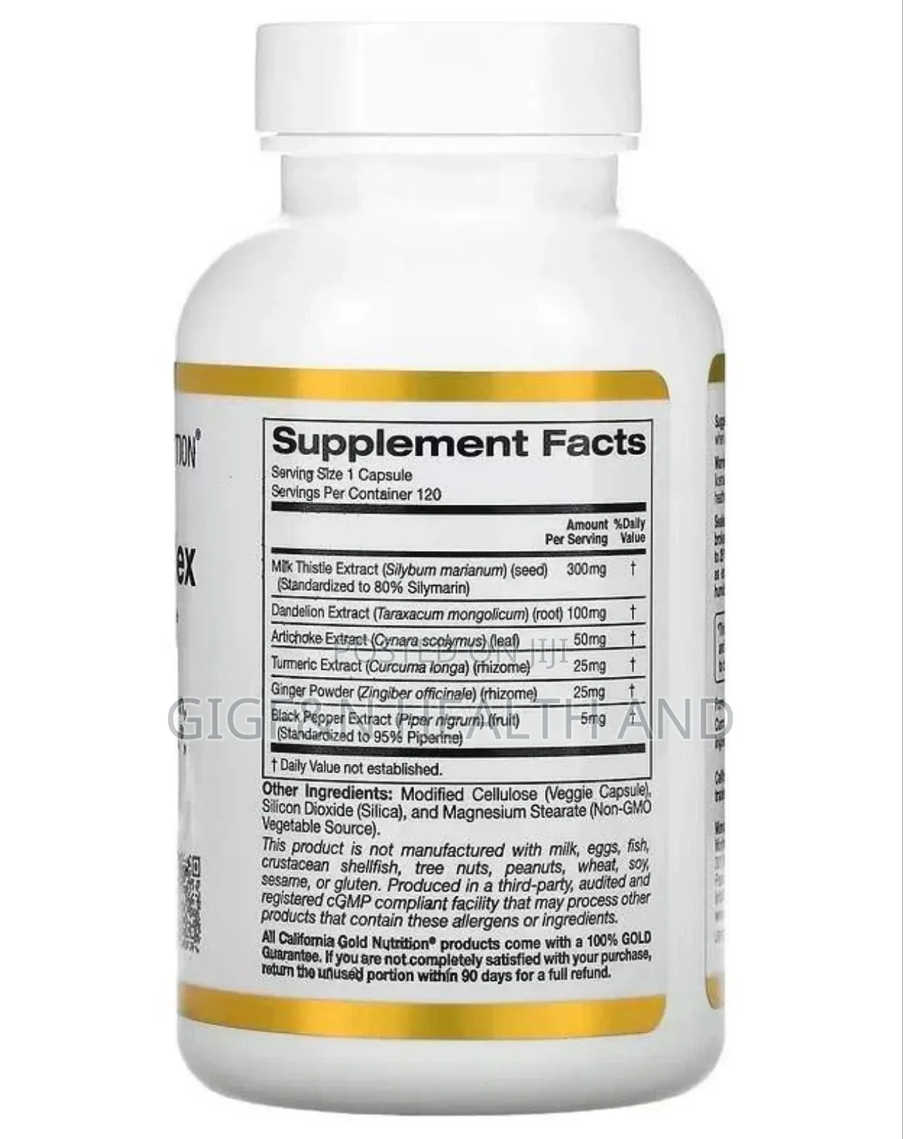 California Gold Silymarin Complex, Fatty Liver Health (2028expiry)