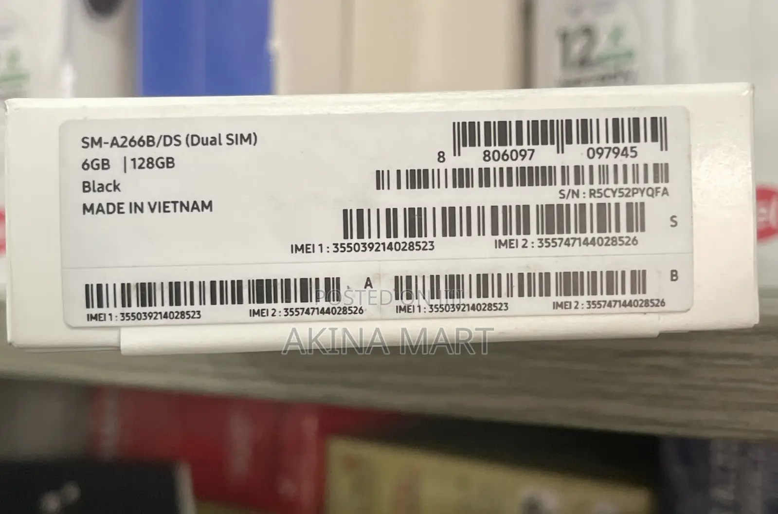 New Samsung Galaxy A26 128 GB Black