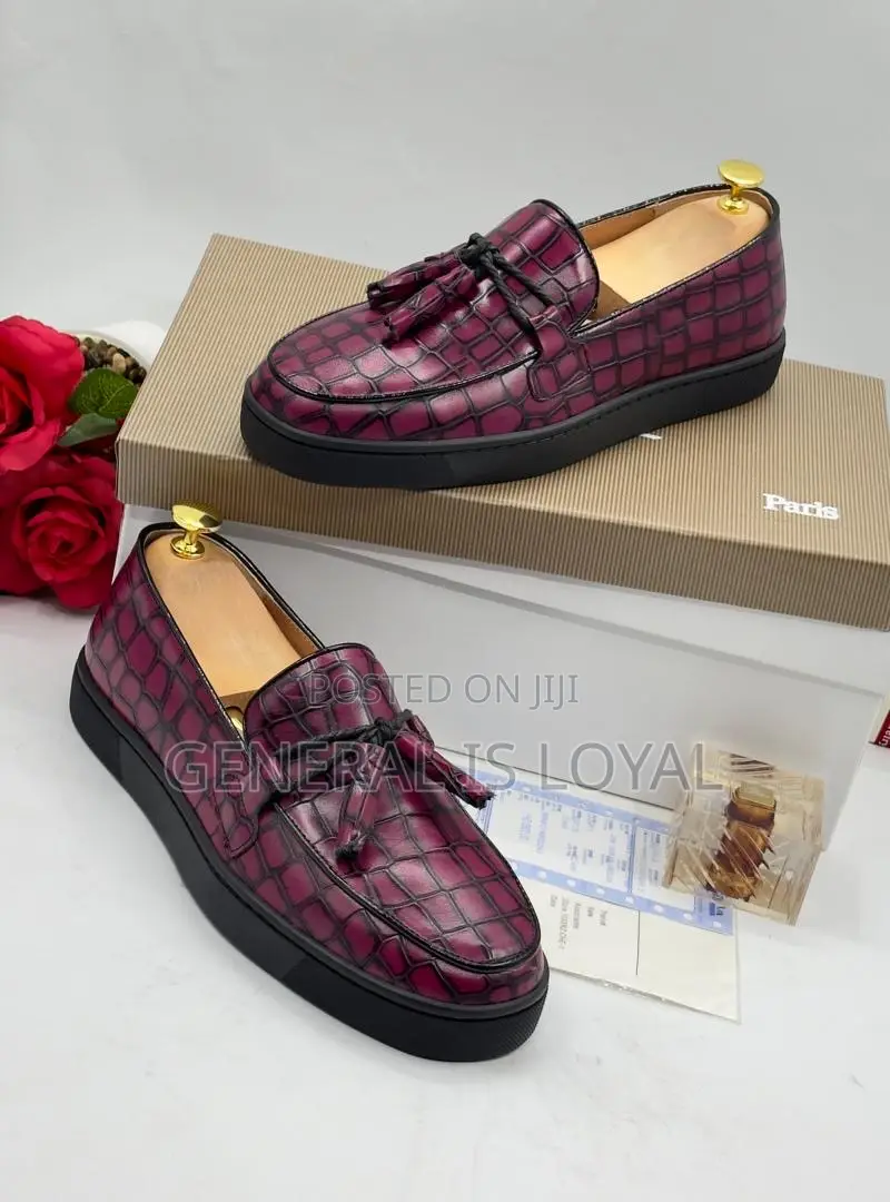 Christian Louboutin Loafers Wine Color