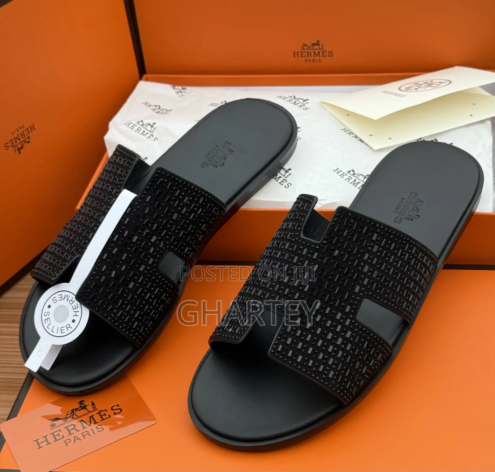 Hermes Unique Stones Designed Men’S Slippers