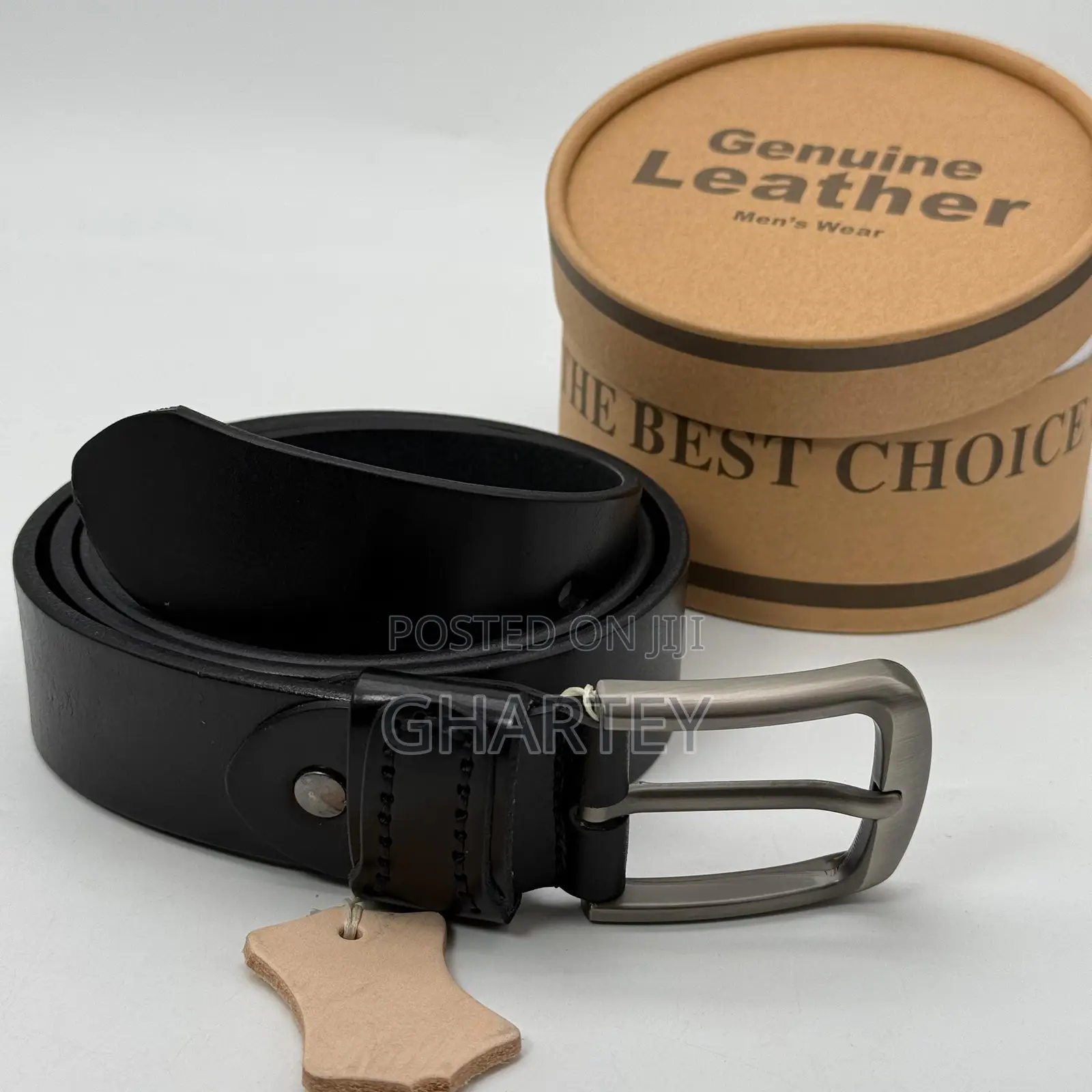 Men’S Premium Simple Buckle Belts || Black