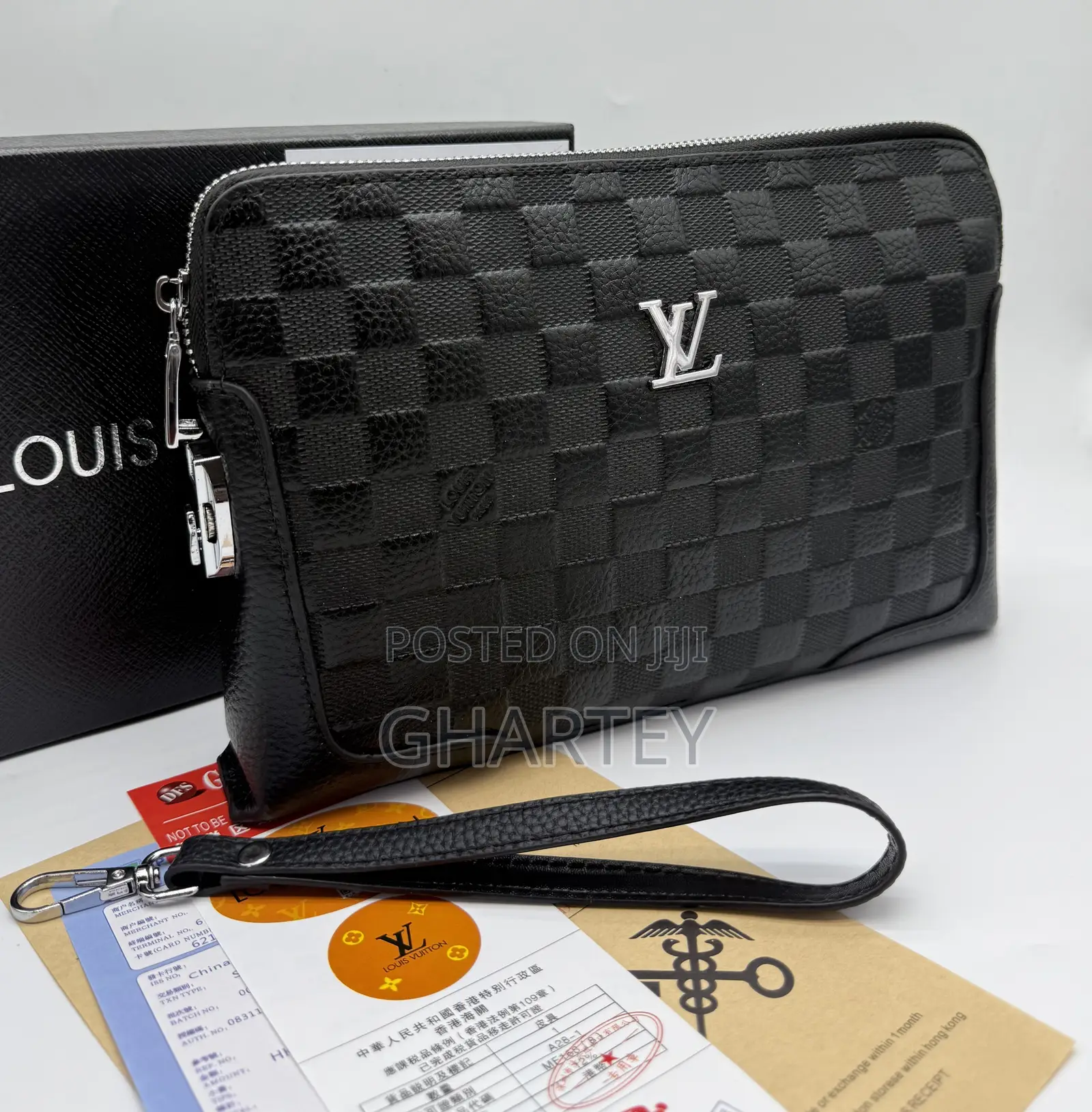 Louis Vuitton Premium Anti Theft Leather Men’S Handbag