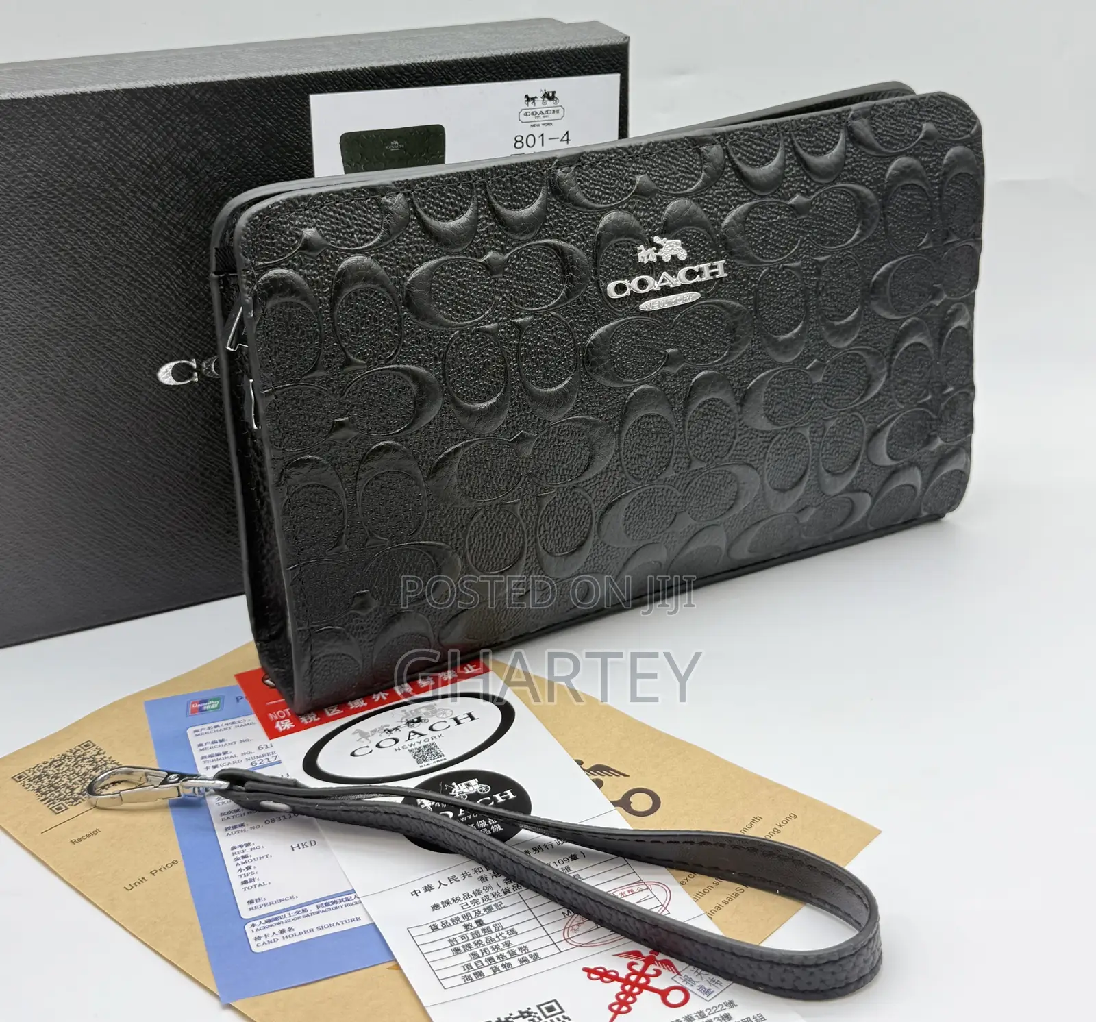 Luxury Casual High Quality Leather Armpit or Handbag -Black