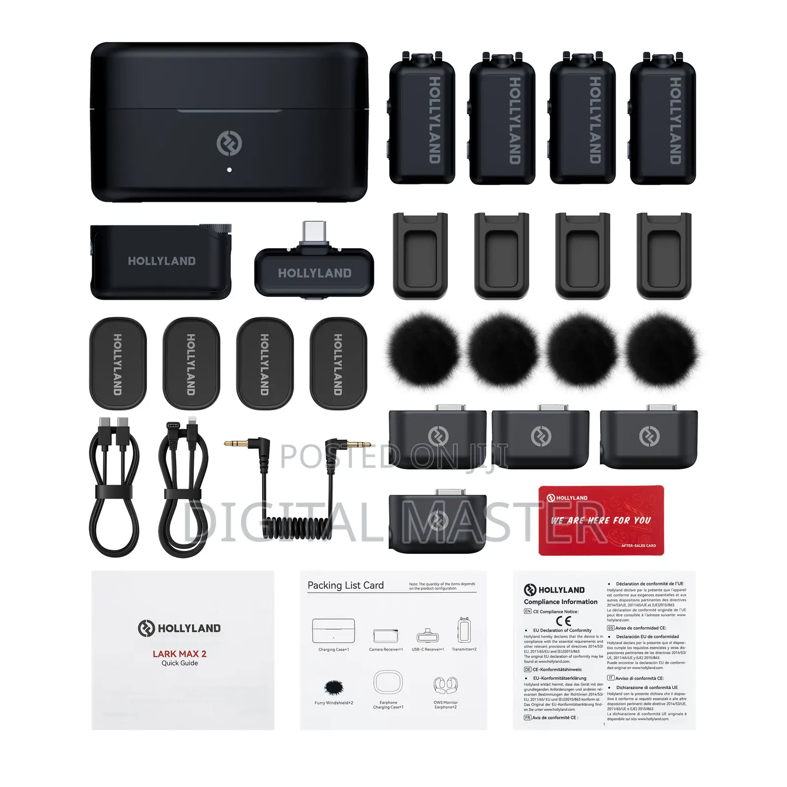 Hollyland Lark Max 2 Combo 4-Person Wireless Microphone Syst