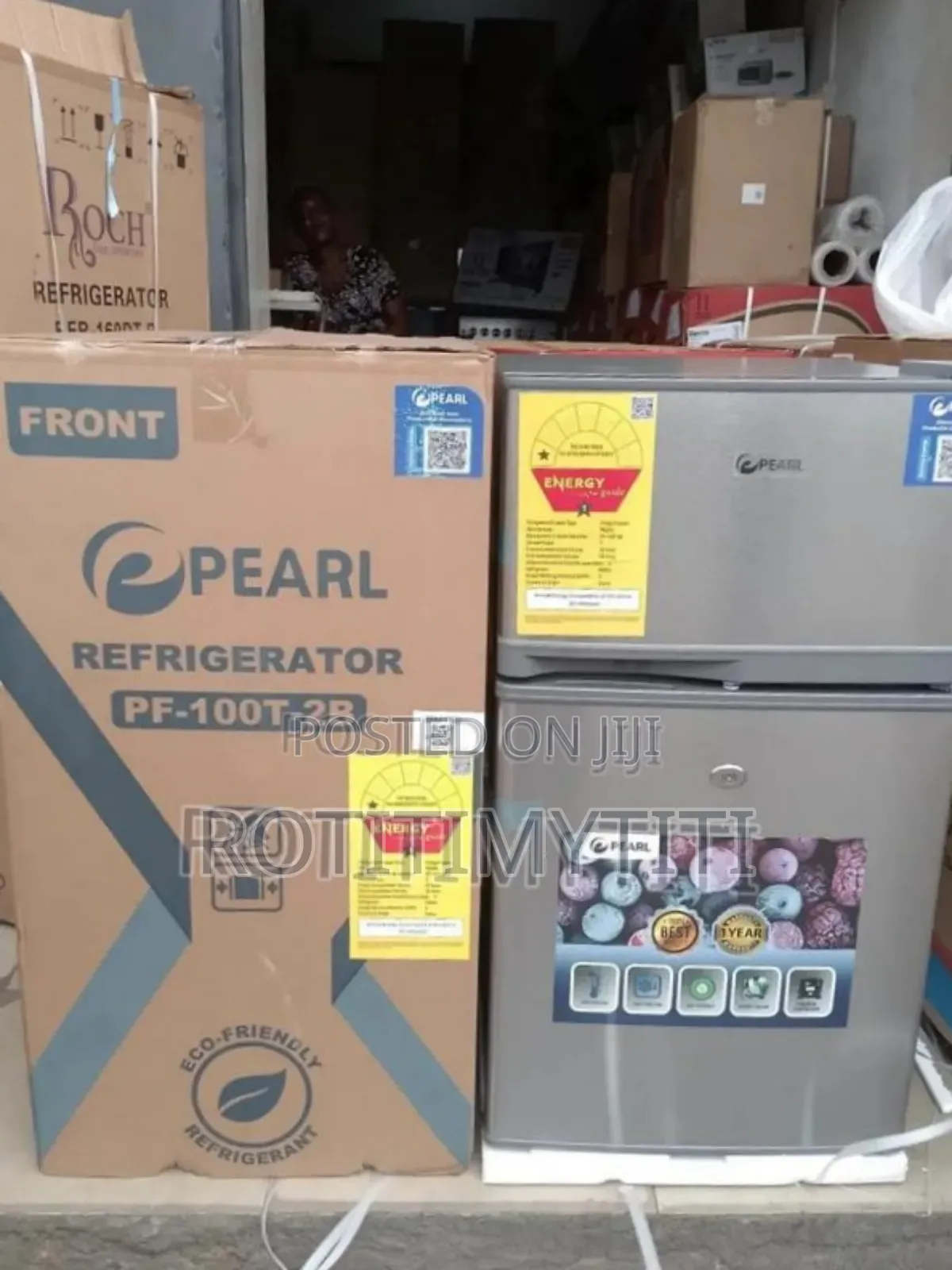 Pearl Table Top Refrigerator Top Freezer 80 Liters