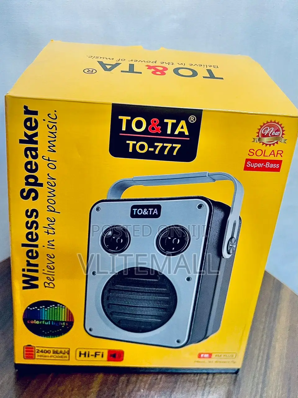 To Ta Solar Wireless Speaker ( to-777 )
